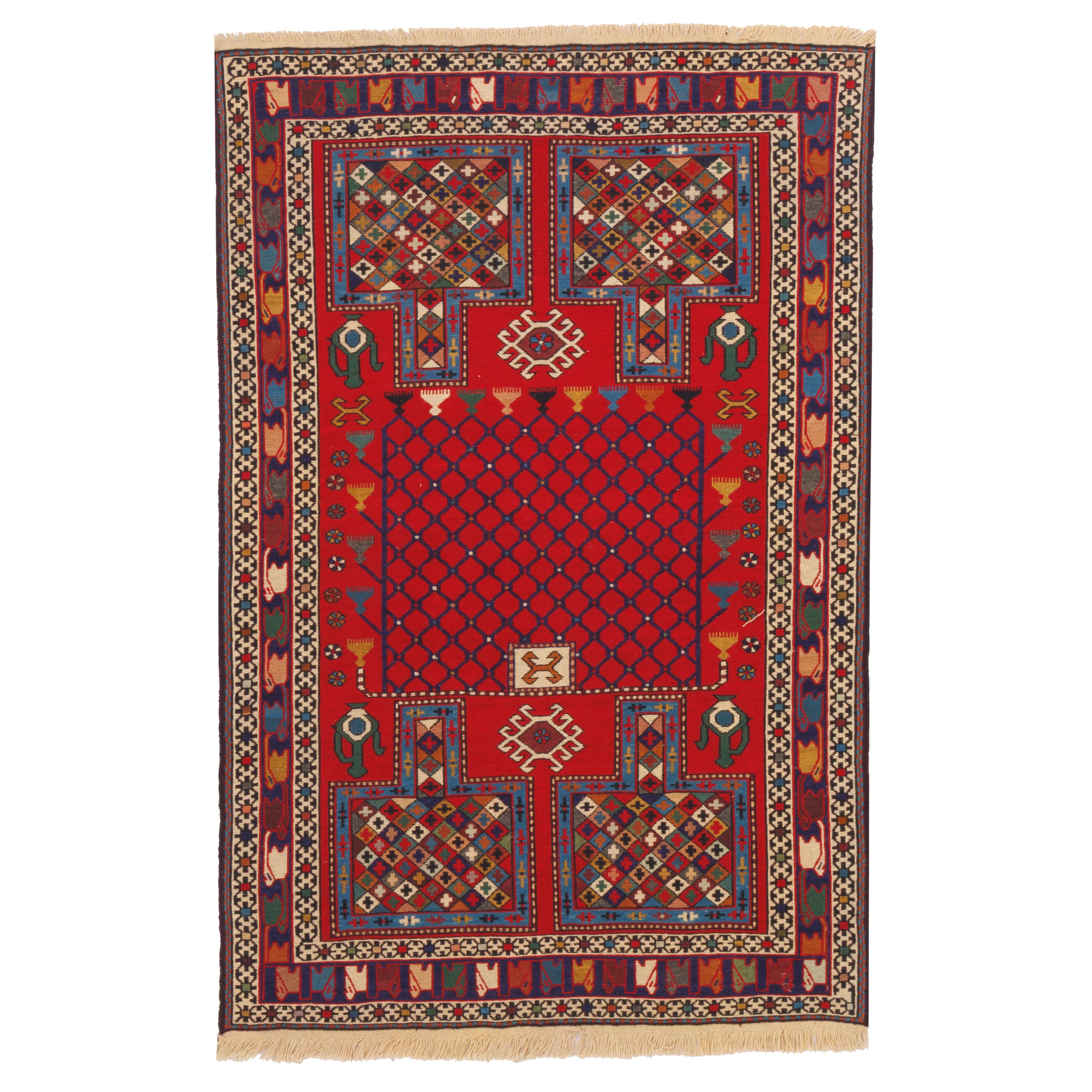 Sirjan Handmade Kilim — Ghabi | Full Wool | 106 × 160 cm | SKU 40101264