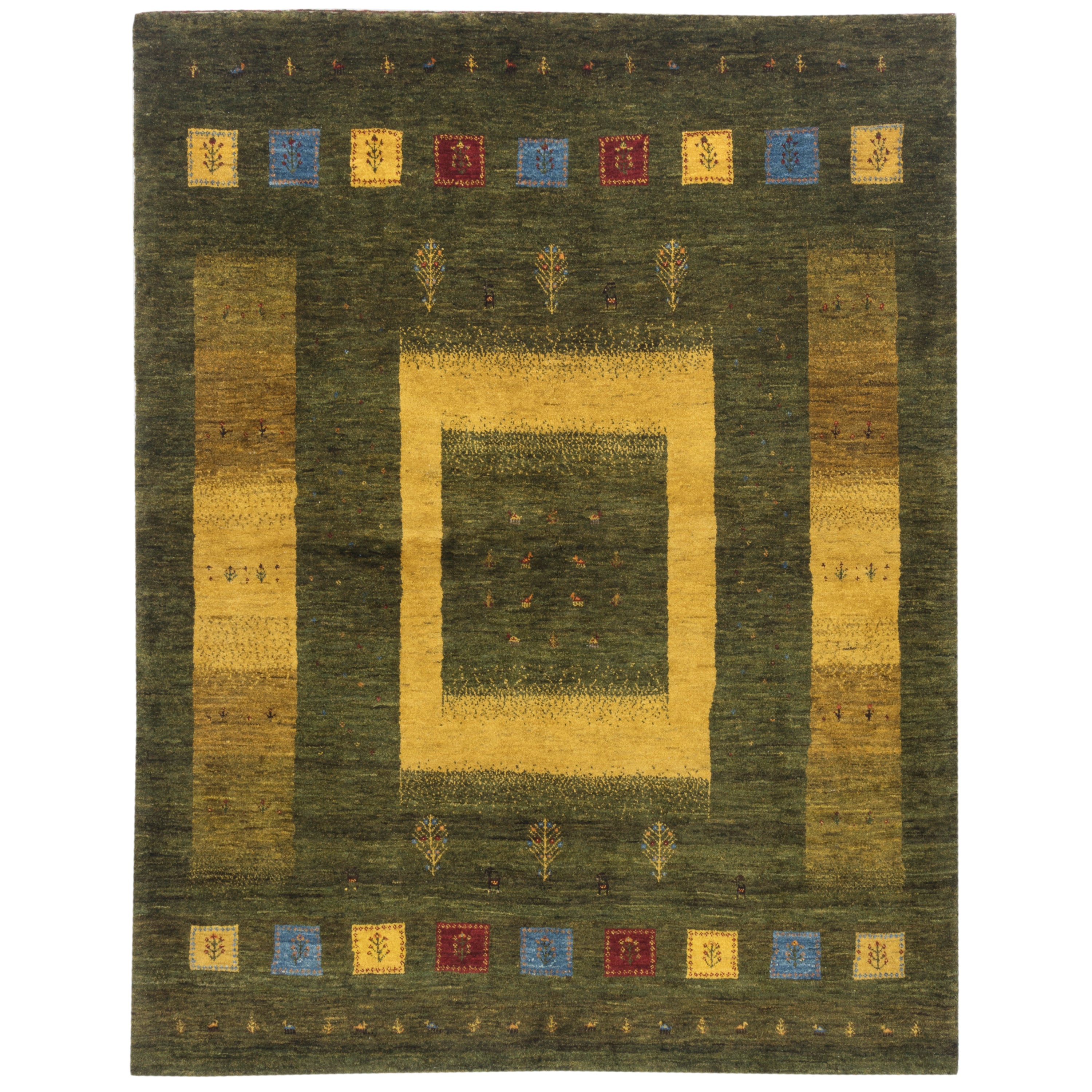Shiraz Handmade Gabbeh — Sarasar | Full Wool | 160 × 205 cm | SKU 50301152