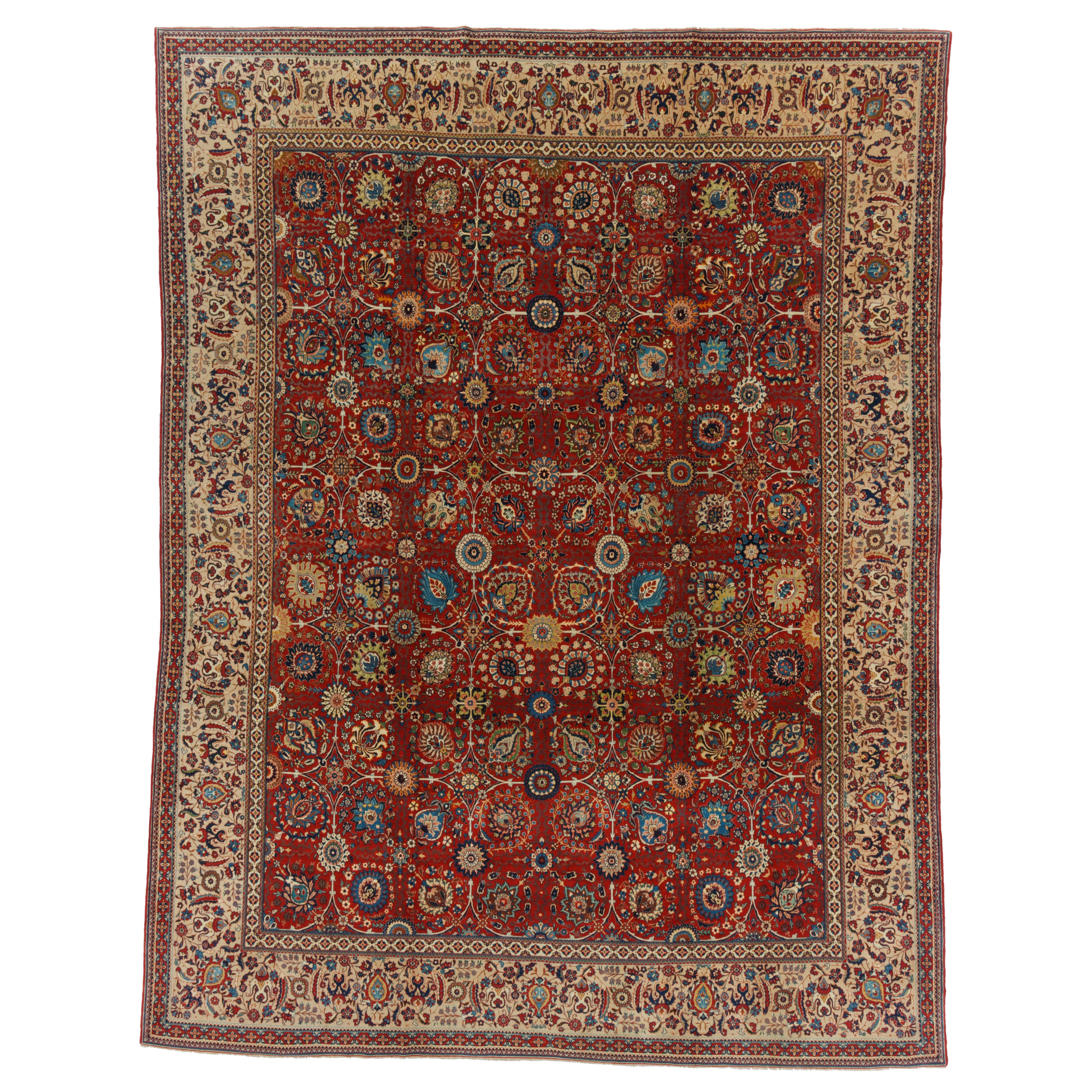 Tehran Handmade Carpet — Afshan | Wool / Cotton Warp | 312 × 412 cm | SKU 11200119