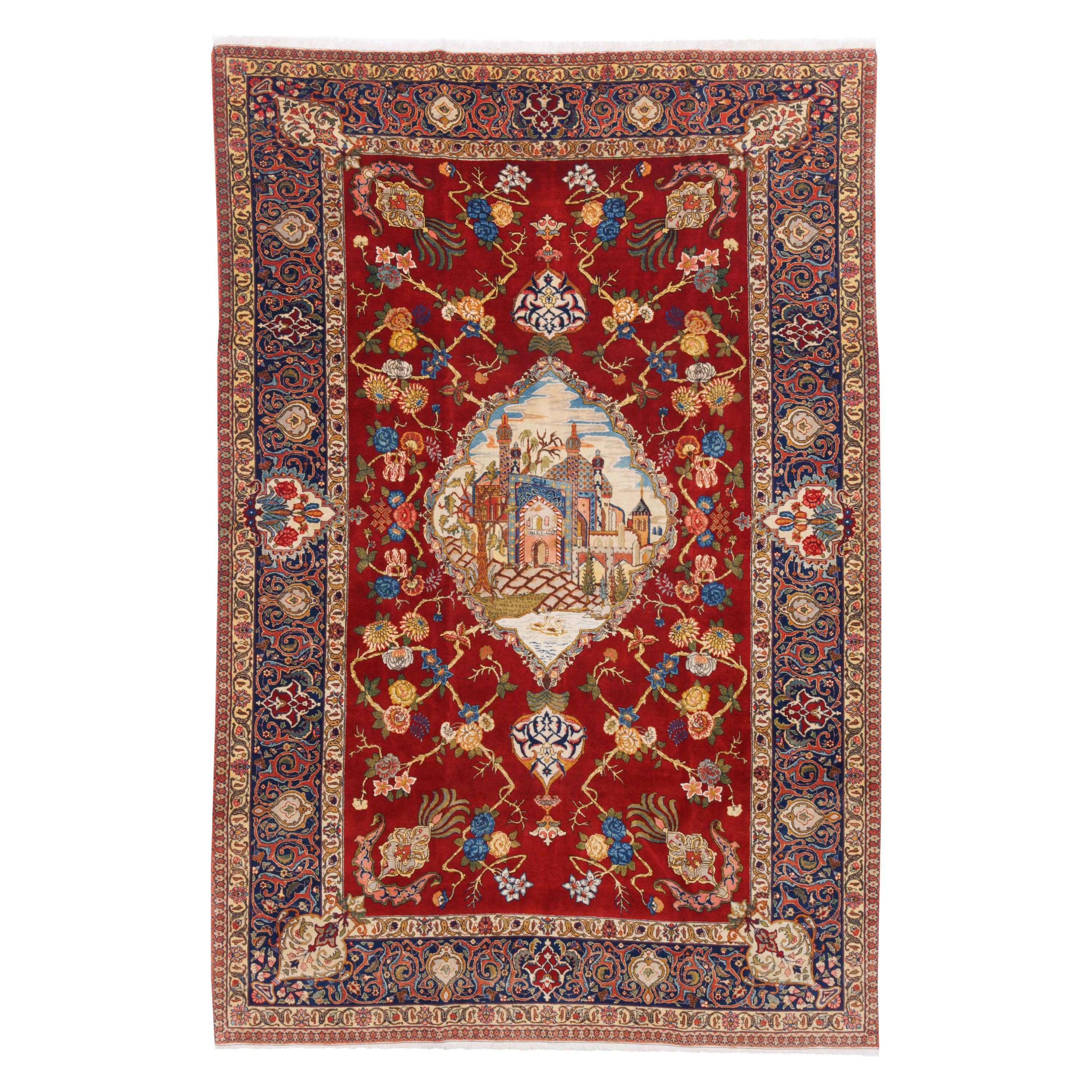سجادة تبريز يدوية — ترنج دار | صوف / سدى قطن | 195 × 290 سم | SKU 10500058