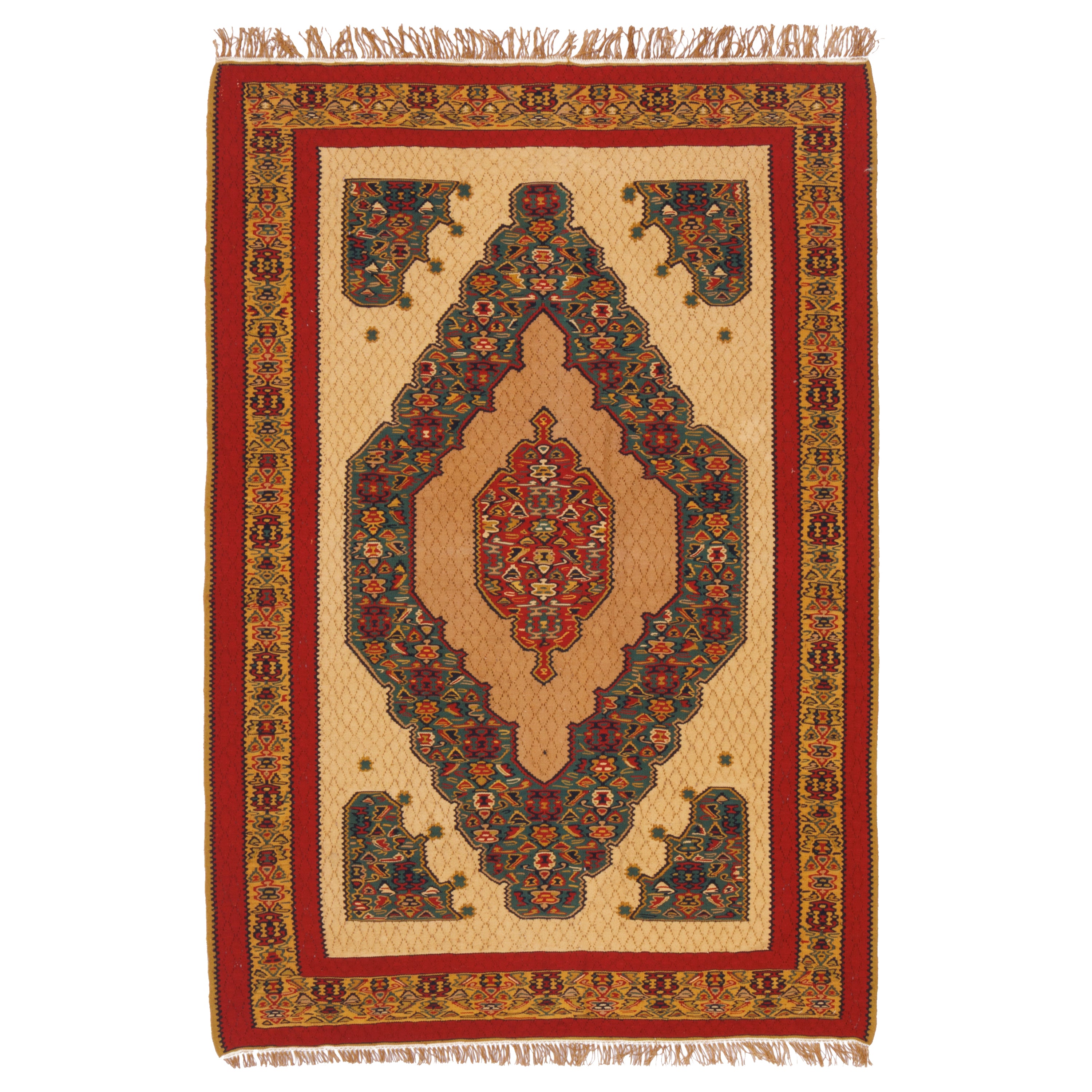 Sirjan Handmade Kilim — Lachak Toranj | Full Wool | 101 × 149 cm | SKU 40101201