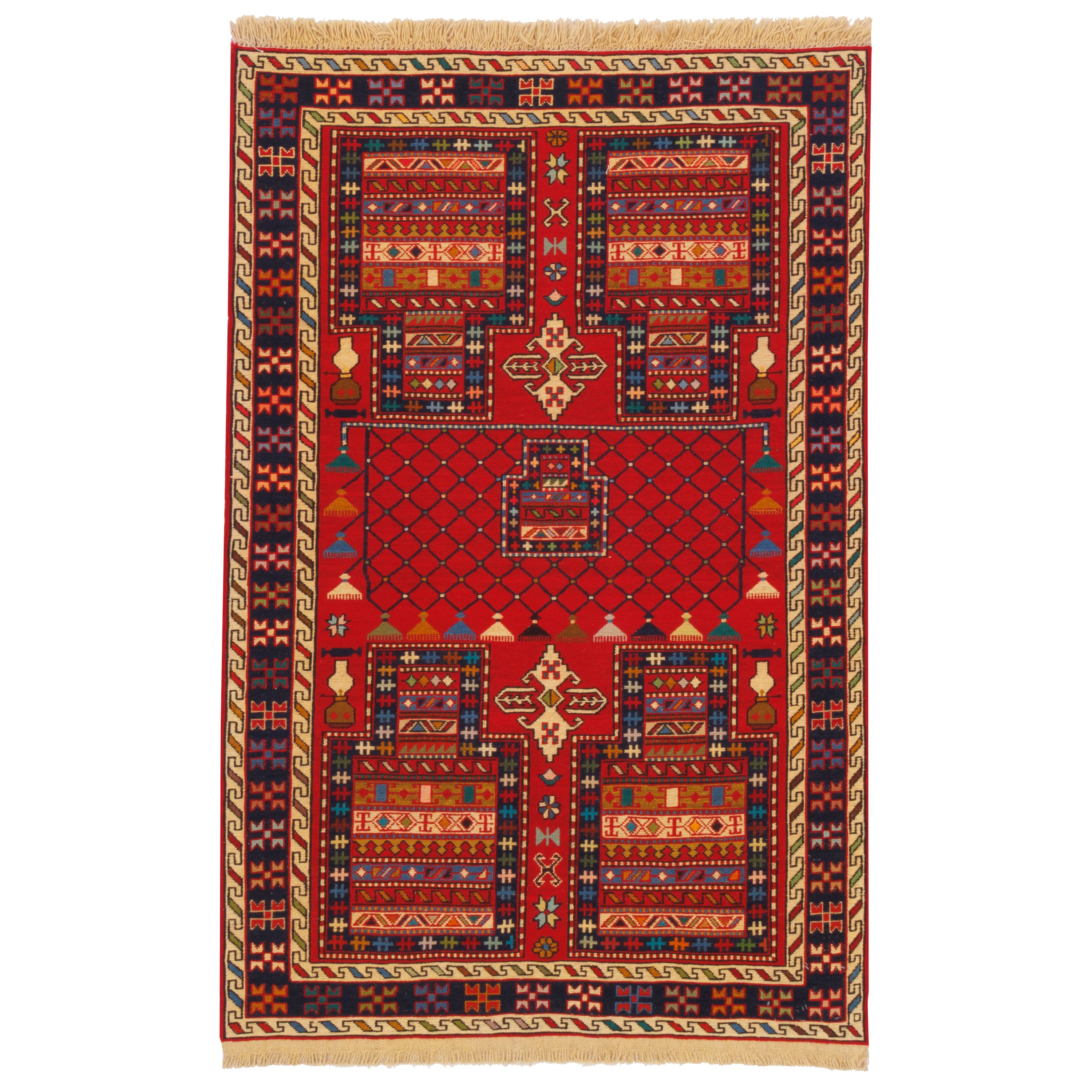 Sirjan Handmade Kilim — Sarasar | Full Wool | 105 × 160 cm | SKU 40101238