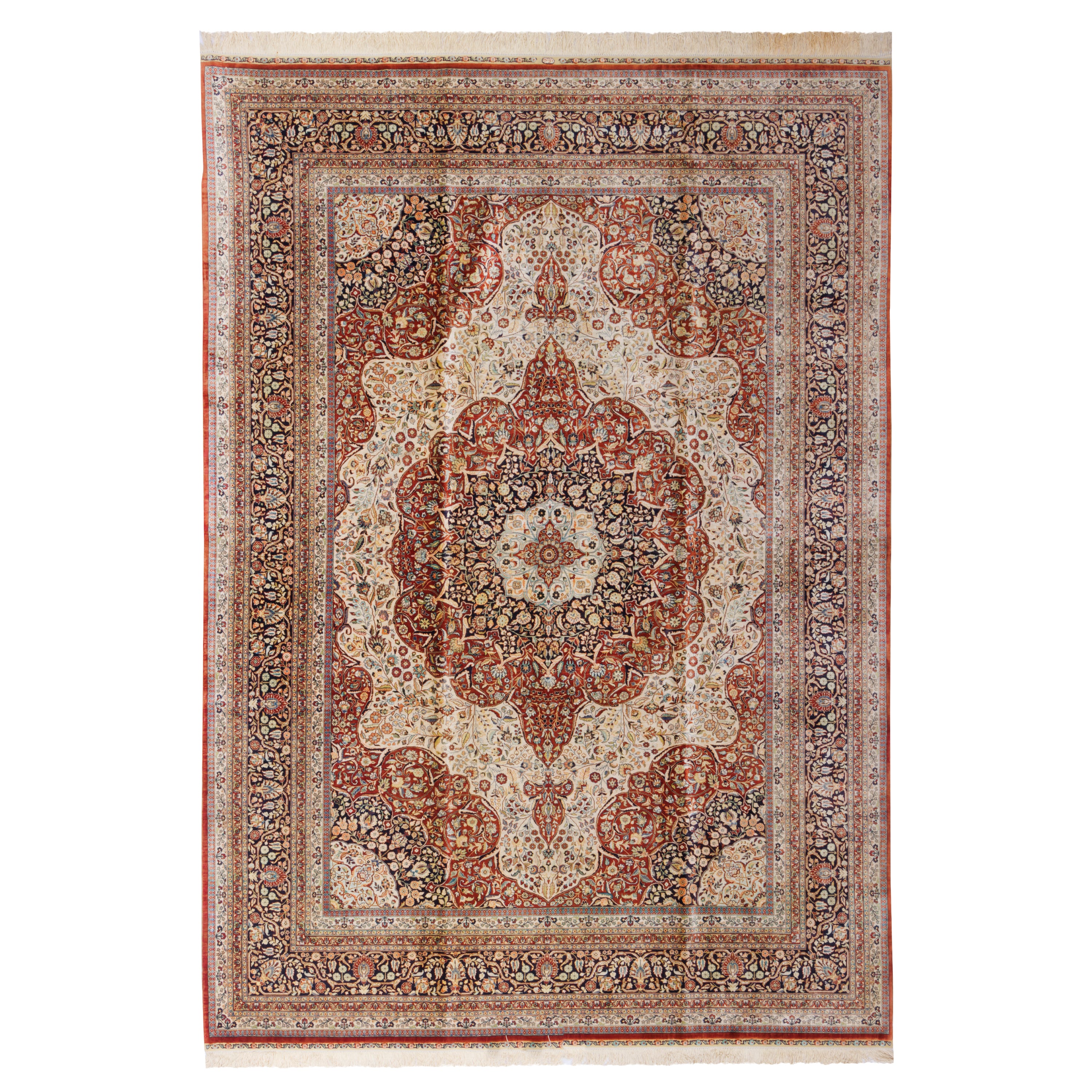 سجاد حاركي اليدوي — لشك تورنج | حرير بالكامل | 170 × 260 سم | SKU 10400045