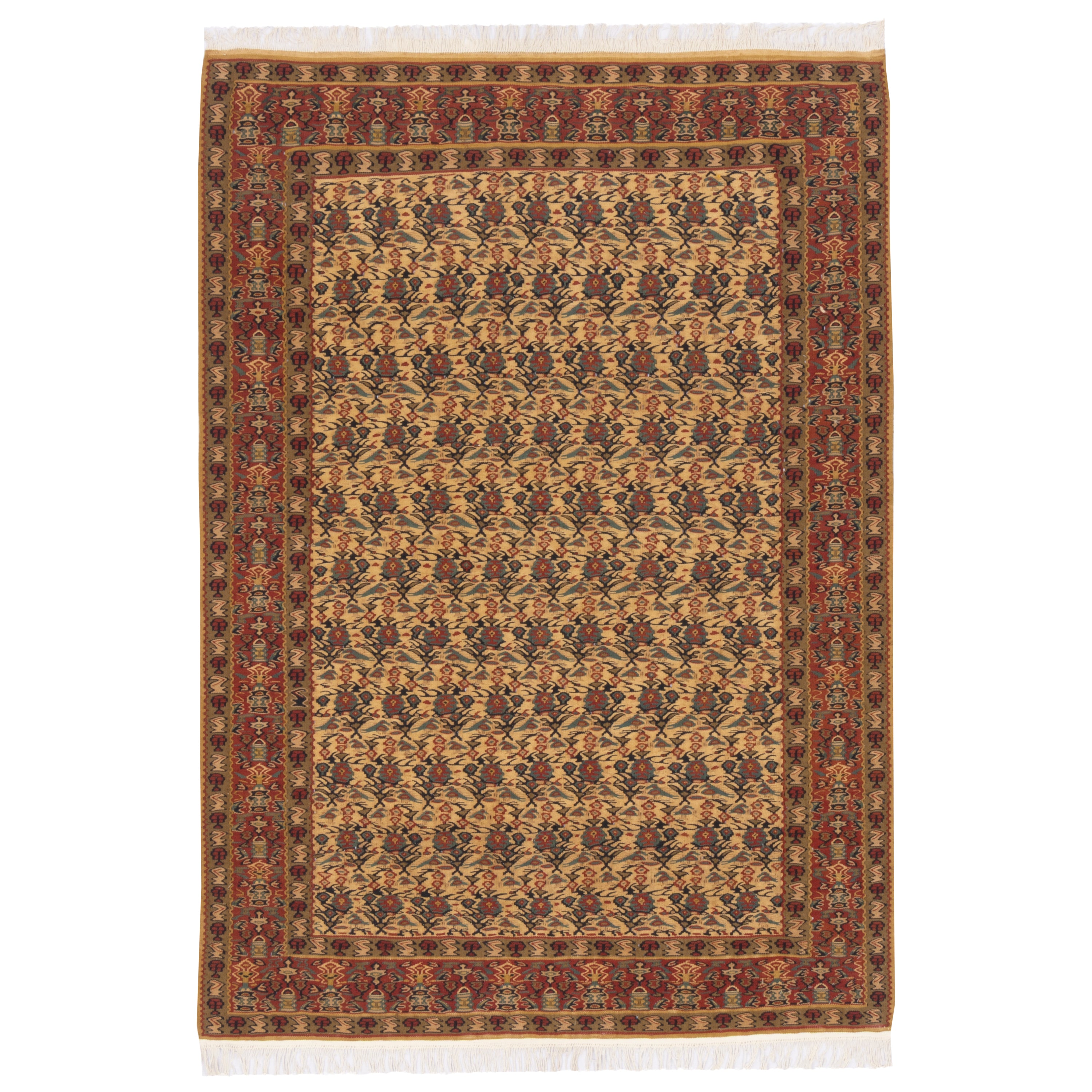 Sirjan Handmade Kilim — Sarasar | Full Wool | 110 × 160 cm | SKU 40101234