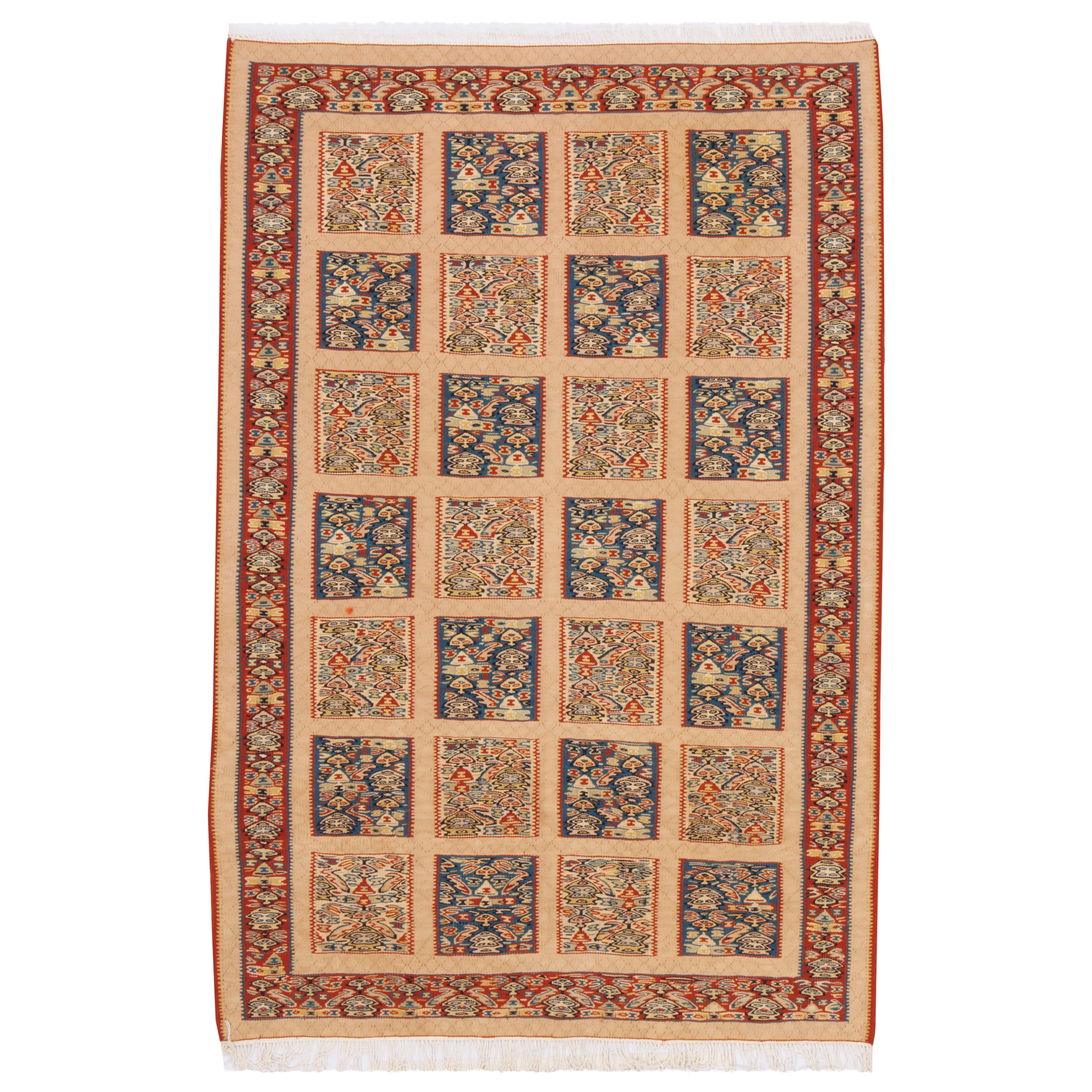 Sirjan Handmade Kilim — Kheshti | Full Wool | 103 × 154 cm | SKU 40101247