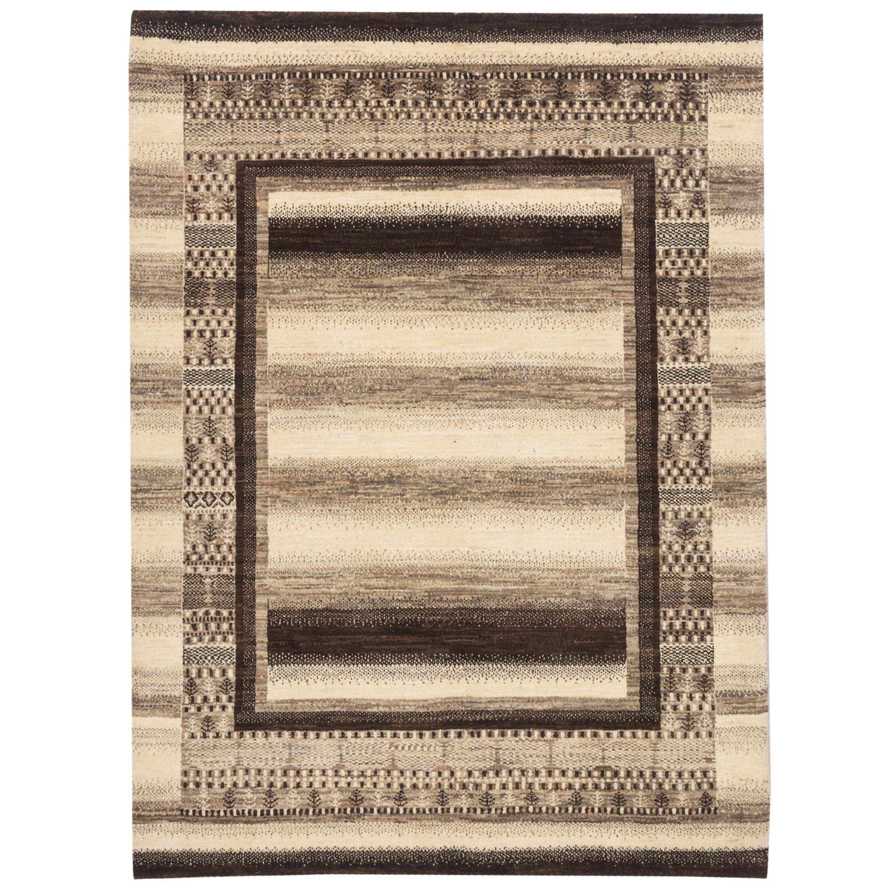 Shiraz Handmade Gabbeh — Sarasar | Full Wool | 157 × 203 cm | SKU 50301161