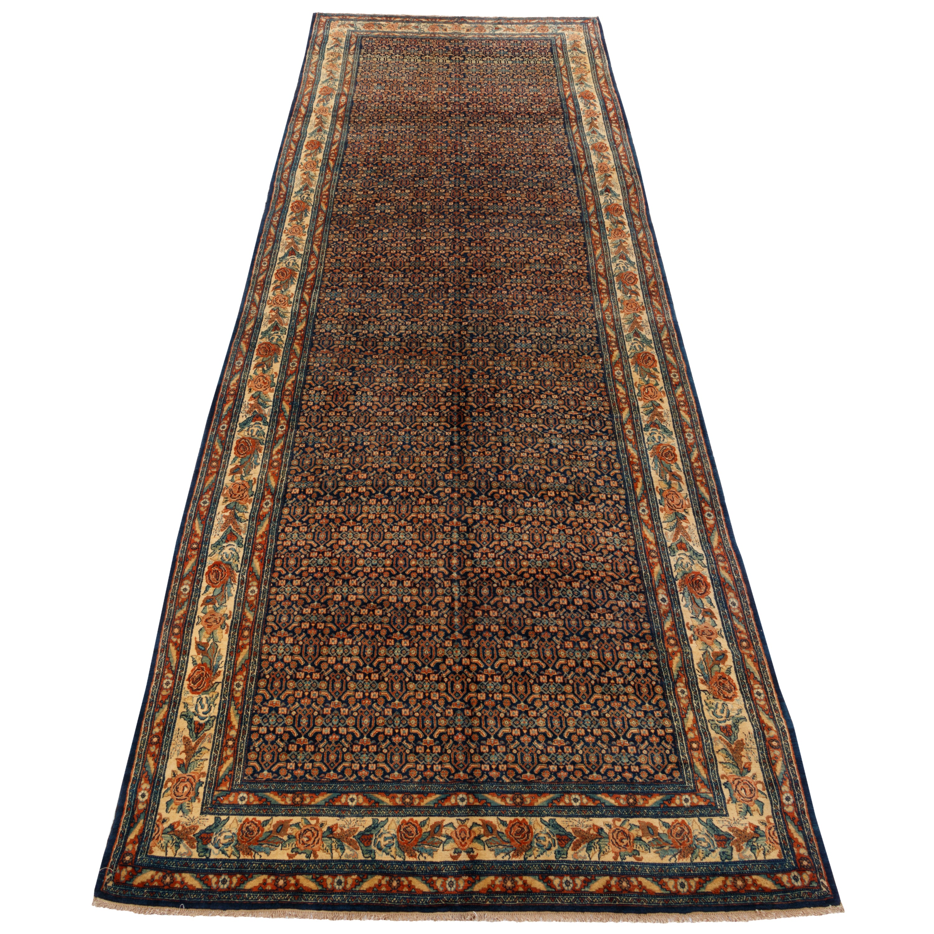 سجادة سنندج يدوية — ساراسار | صوف / سداة قطنية | 200 × 540 سم | SKU 11000151