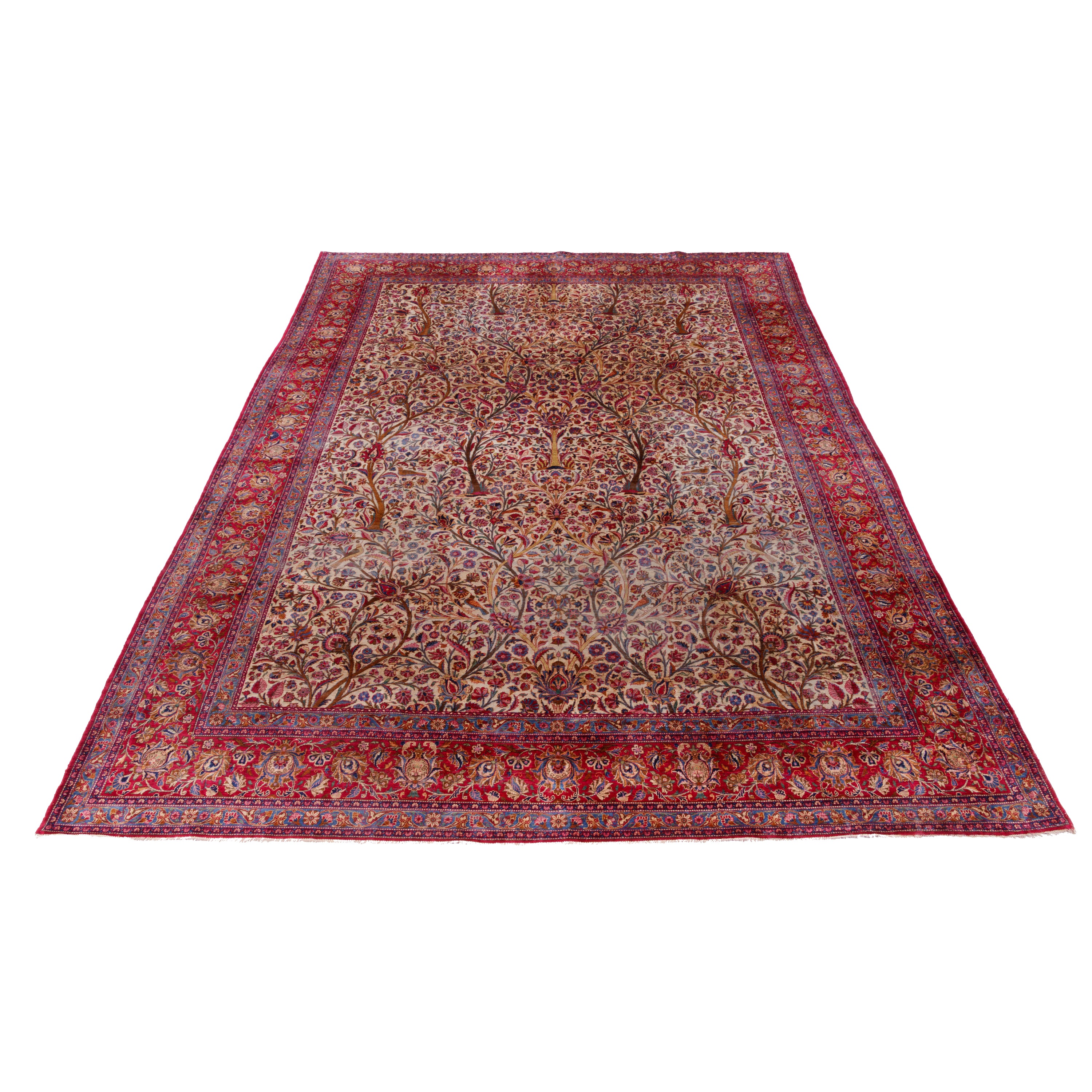سجادة كاشان يدوية الصنع — ساراسار | حرير كامل | 255 × 355 سم | رمز المنتج 10900102