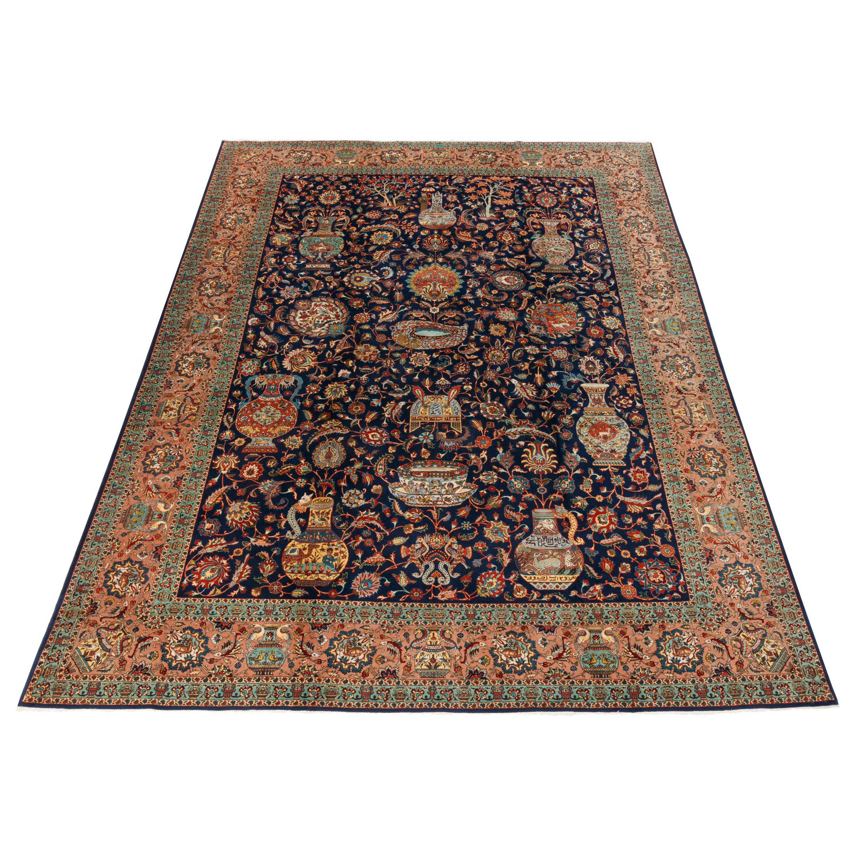 سجادة تبريز يدوية — ساراسار | صوف / قطن السدى | 285 × 395 سم | SKU 11100126