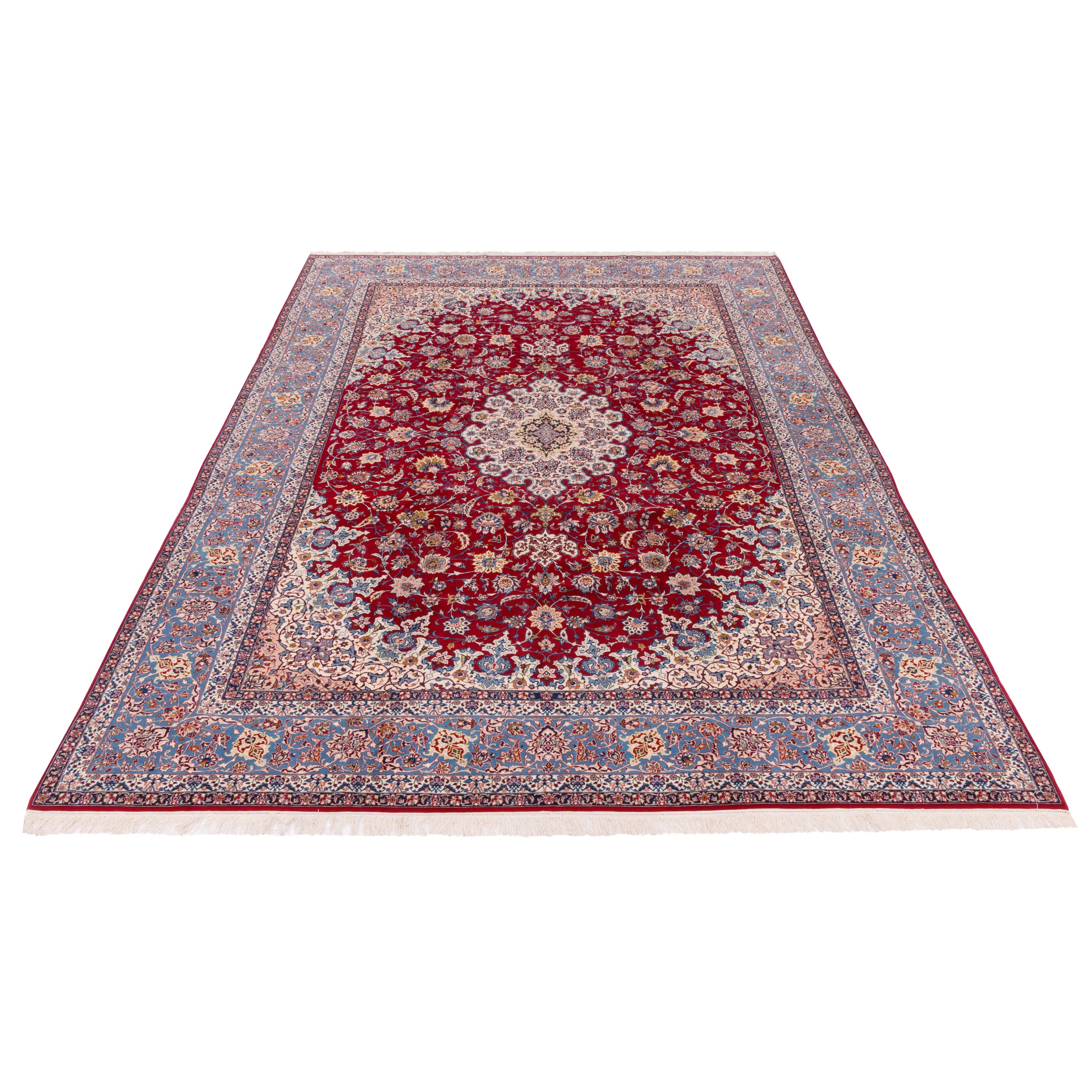 سجادة نايين اليدوية — لَجَك تُرُنج | صوف / سداة قطن | 133 × 207 سم | SKU 10200116