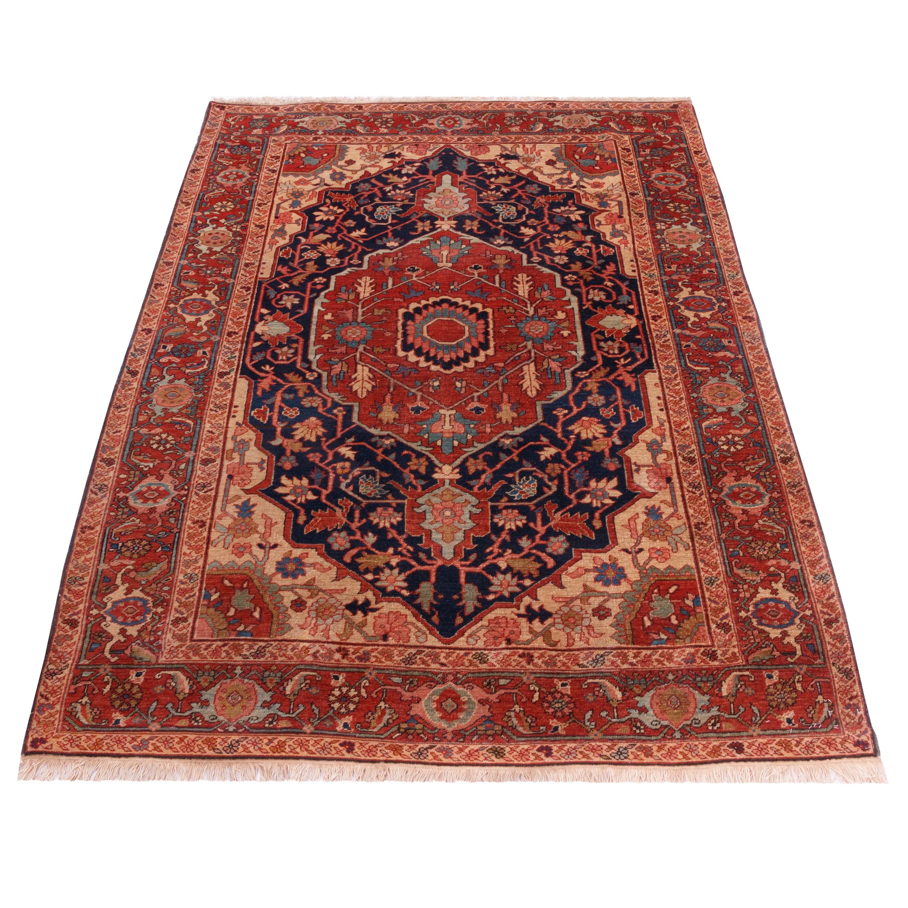 Heris Handmade Carpet — Lachak Toranj | Wool / Cotton Warp | 146 × 196 cm | SKU 10200034
