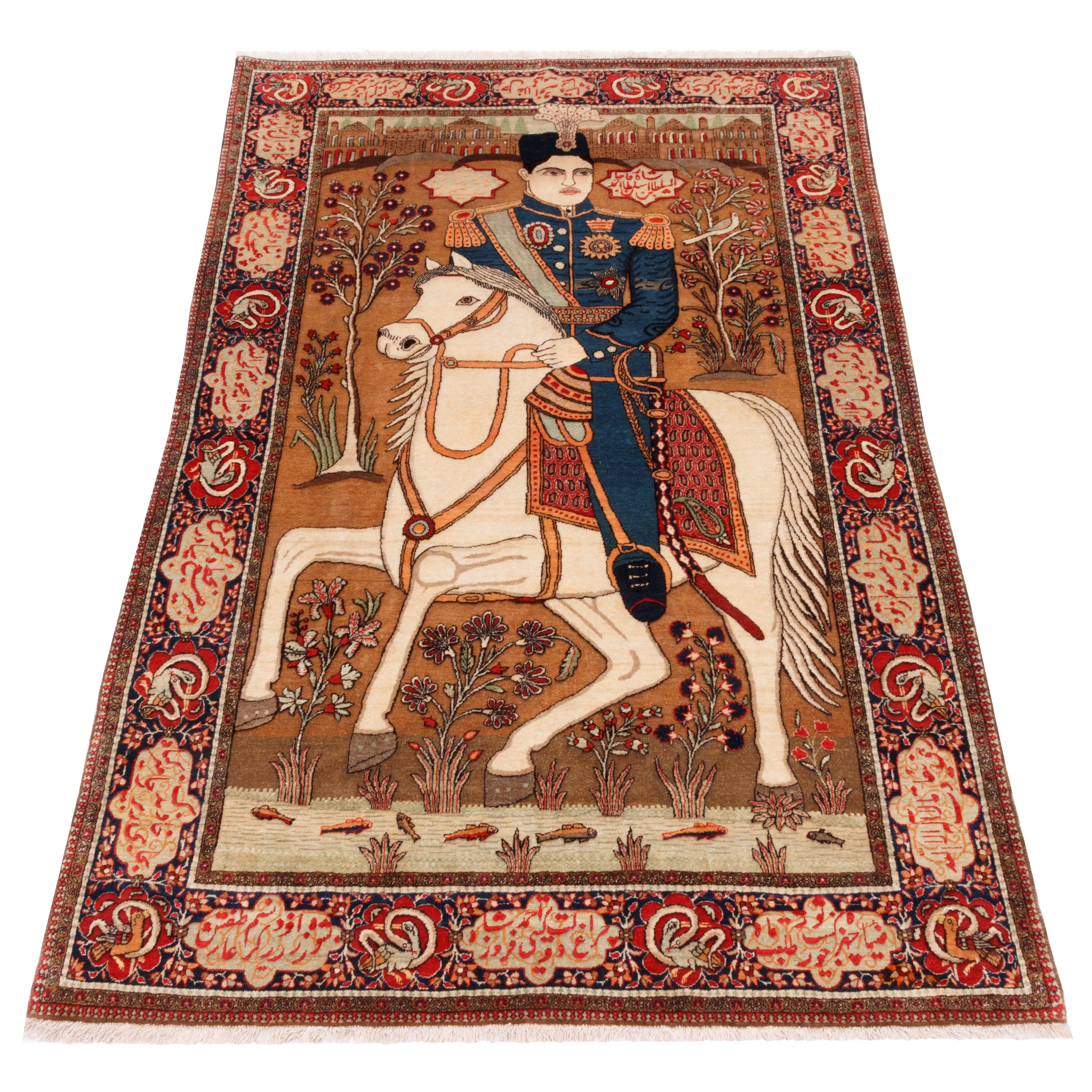 سجادة كاشان يدوية - ساراسار | صوف / سداة قطنية | 133 × 203 سم | SKU 10200035