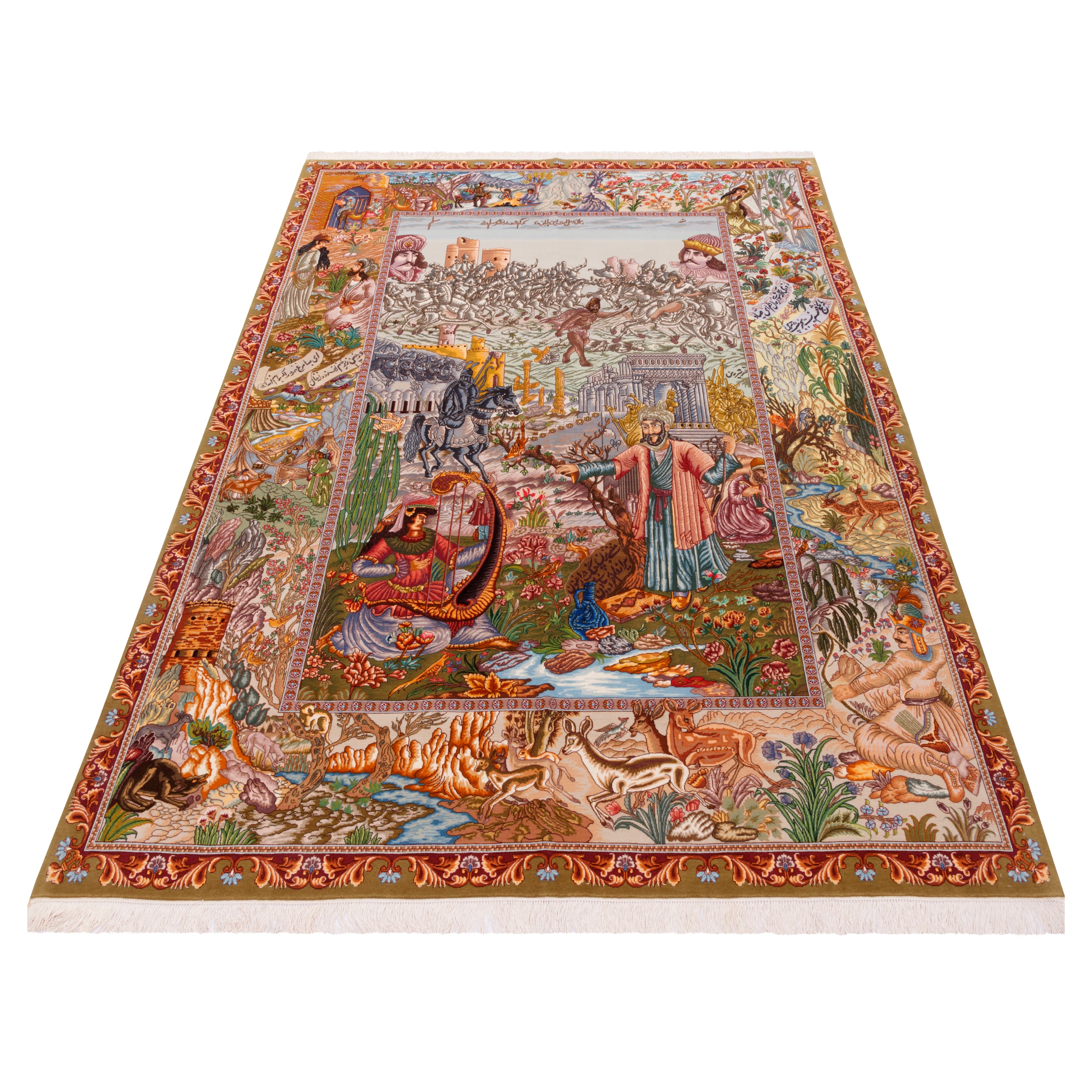 سجادة تبريز يدوية — ساراسار | صوف / سداة حرير | 200 × 300 سم | رمز المنتج 10600081