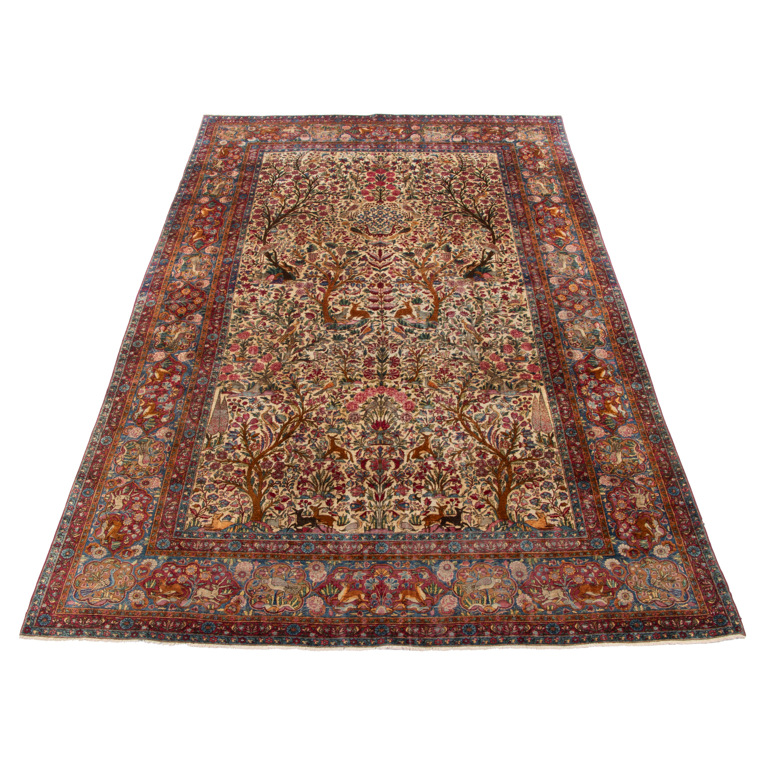 سجادة كاشان يدوية — ساراسار | حرير كامل (صوف) | 200 × 308 سم | رمز المنتج 10600100