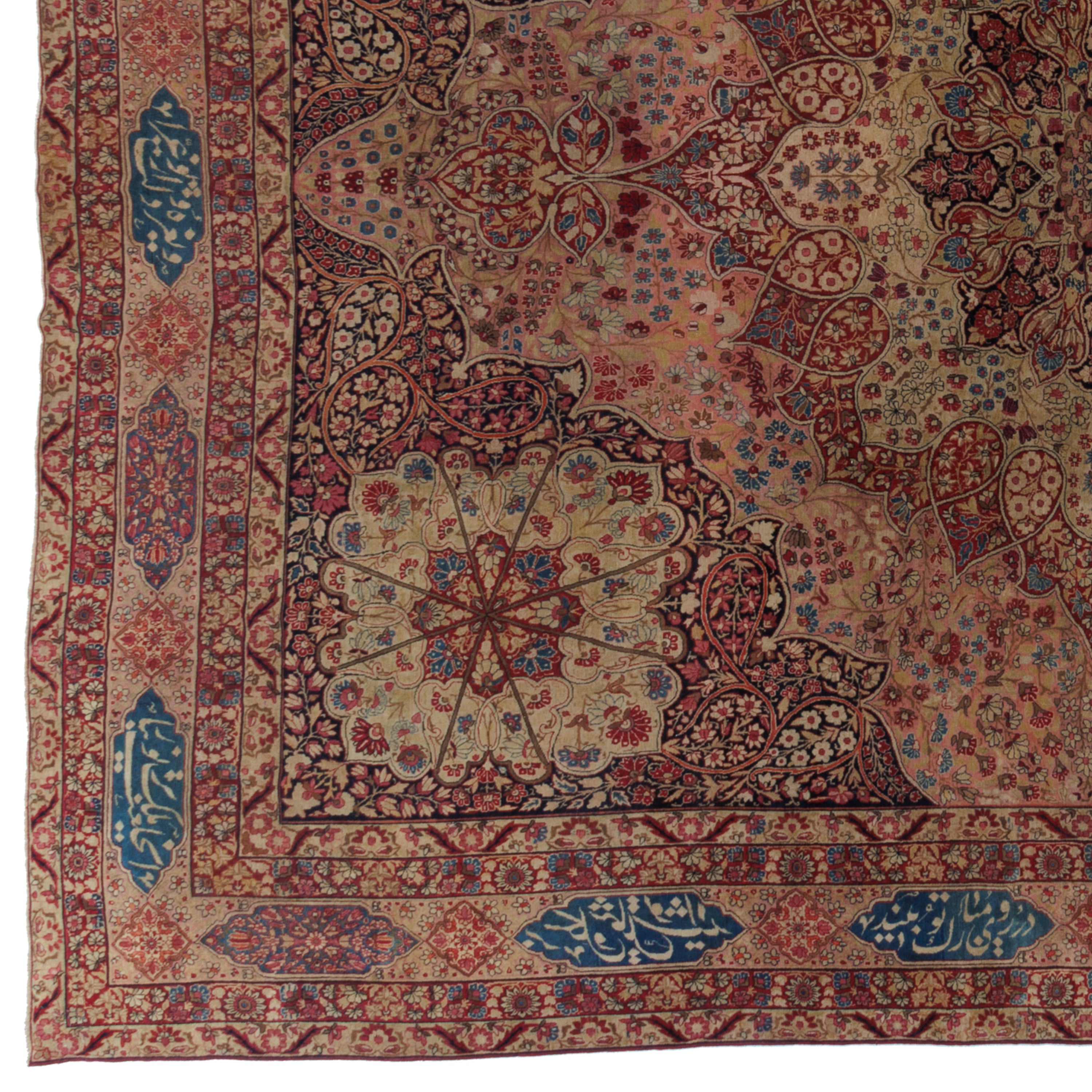 سجادة كرمان يدوية — لشك ترنج | صوف / سدى قطن | 380 × 476 سم | SKU 11800120