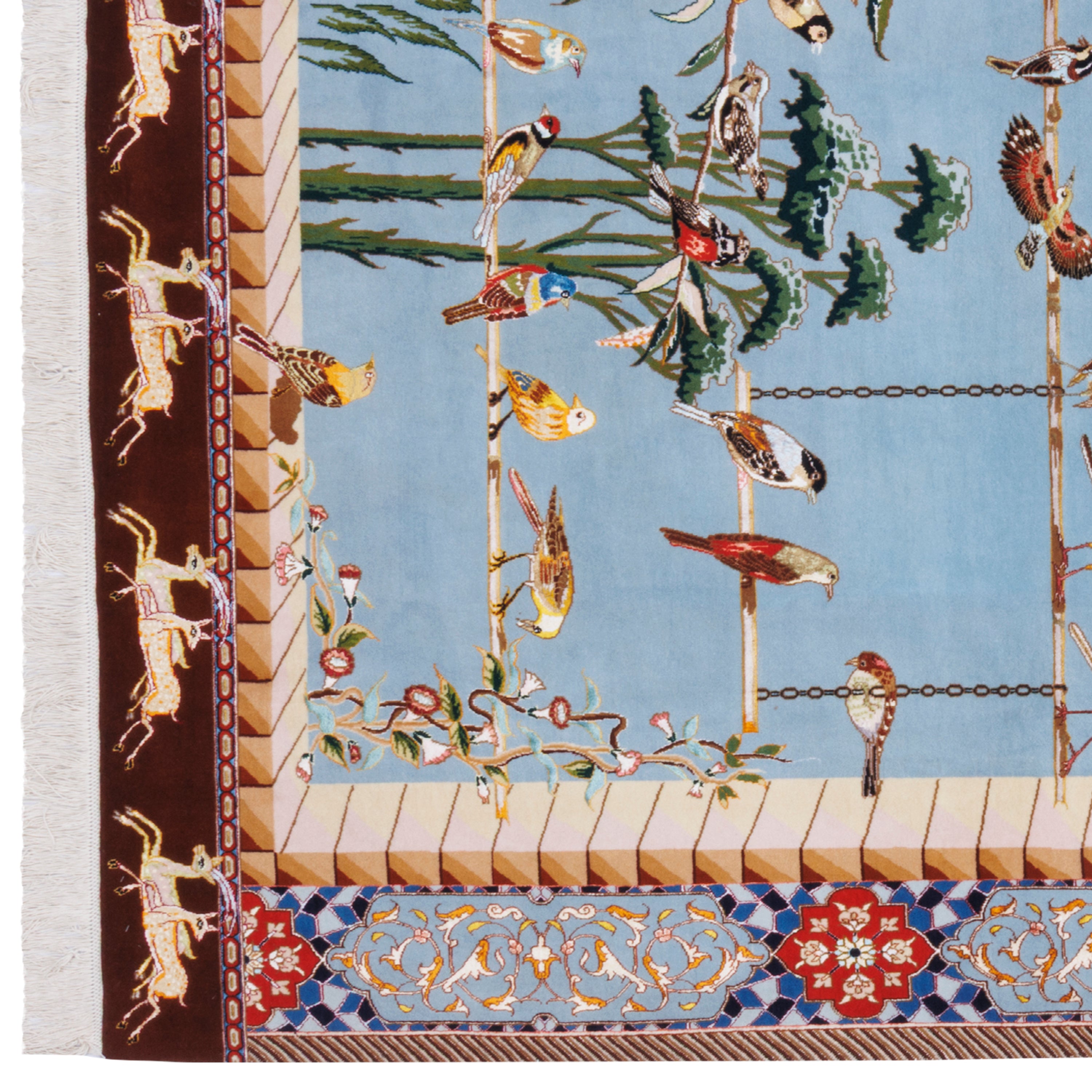 Tabriz Handmade Carpet — Mehrabi | Silk Pile / Silk Warp | 150 × 205 cm | SKU 10300046