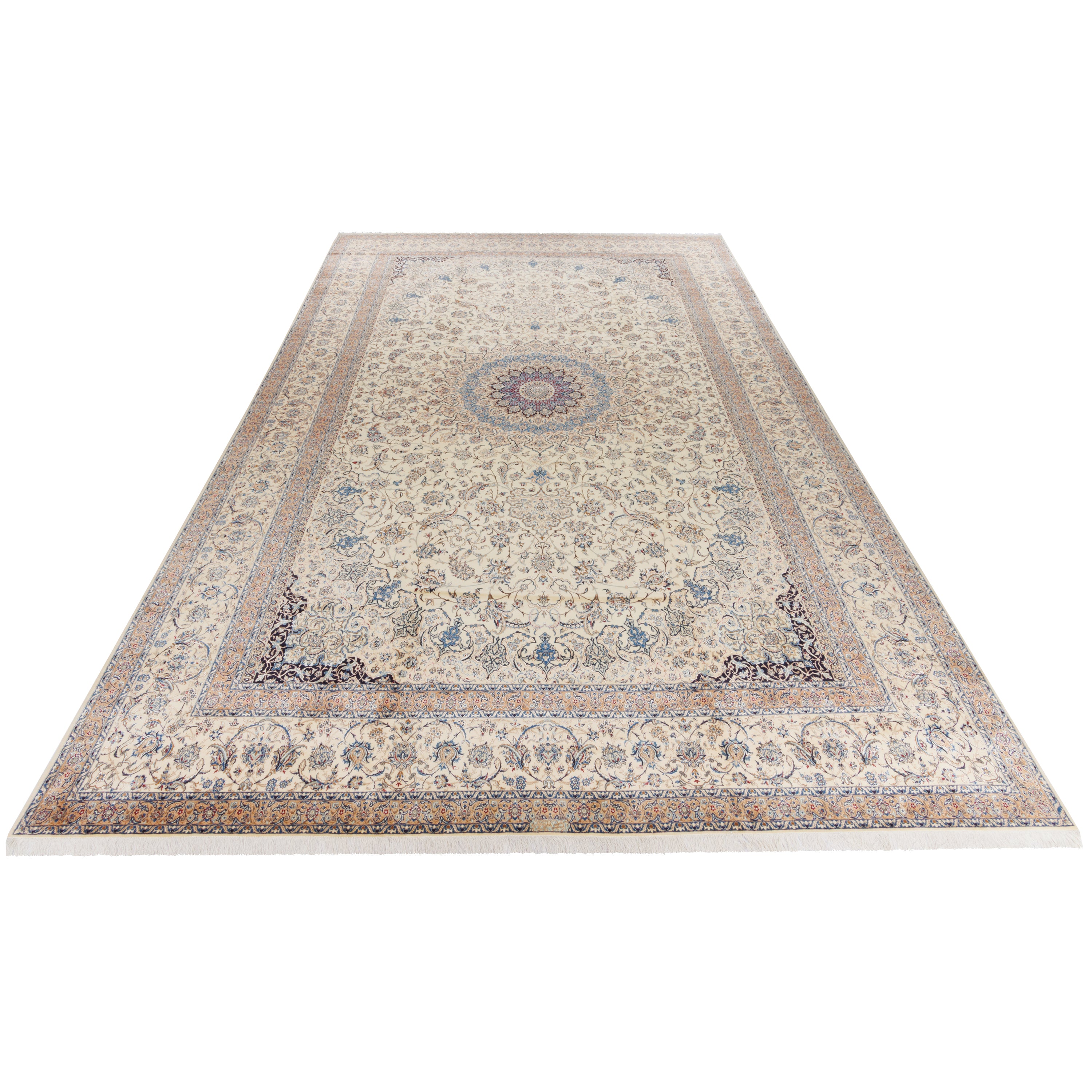 Nain Handmade Carpet — Lachak Toranj | Silk Pile / Cotton Warp | 387 × 591 cm | SKU 12200716