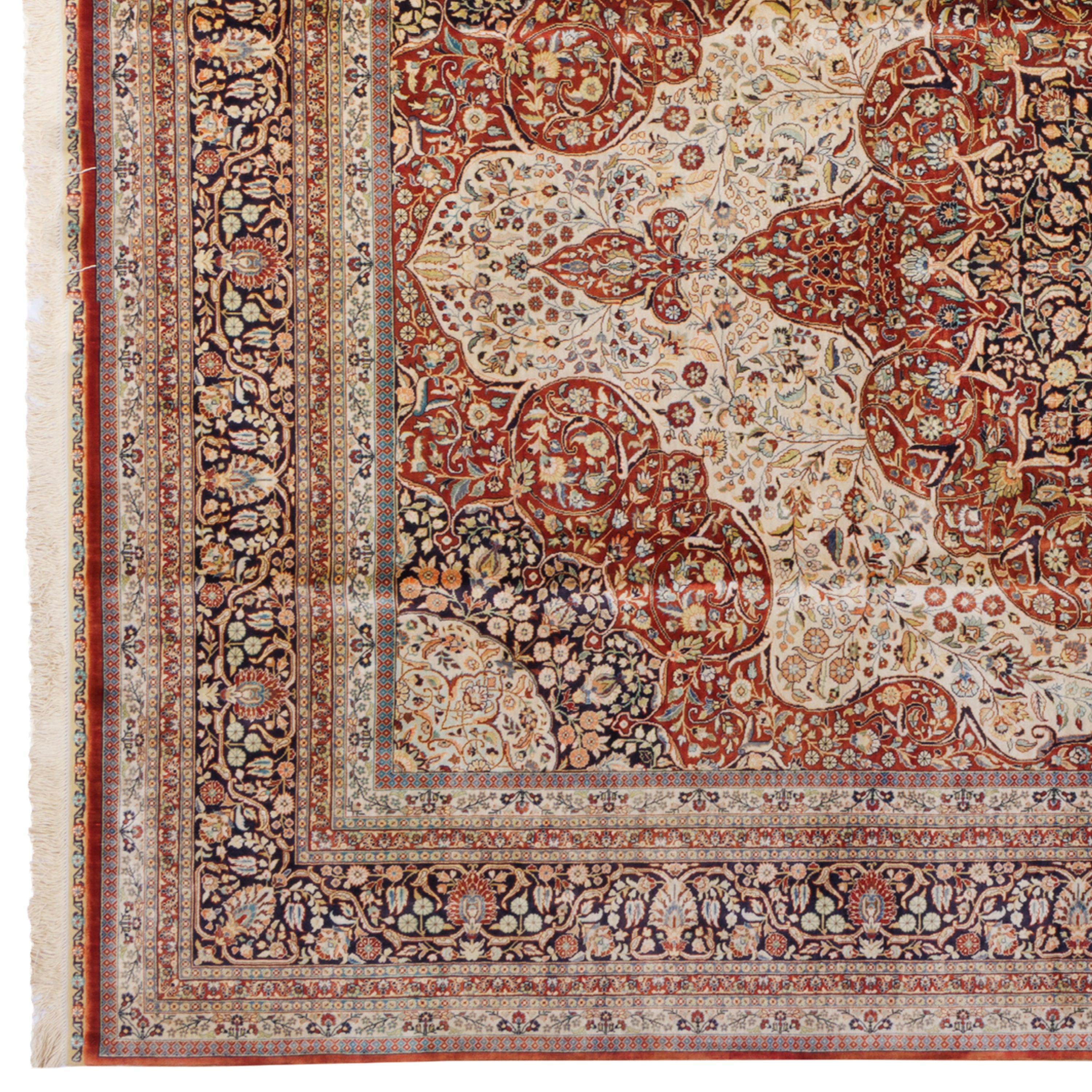 Harke Handmade Carpet — Lachak Toranj | Full Silk | 170 × 260 cm | SKU 10400045
