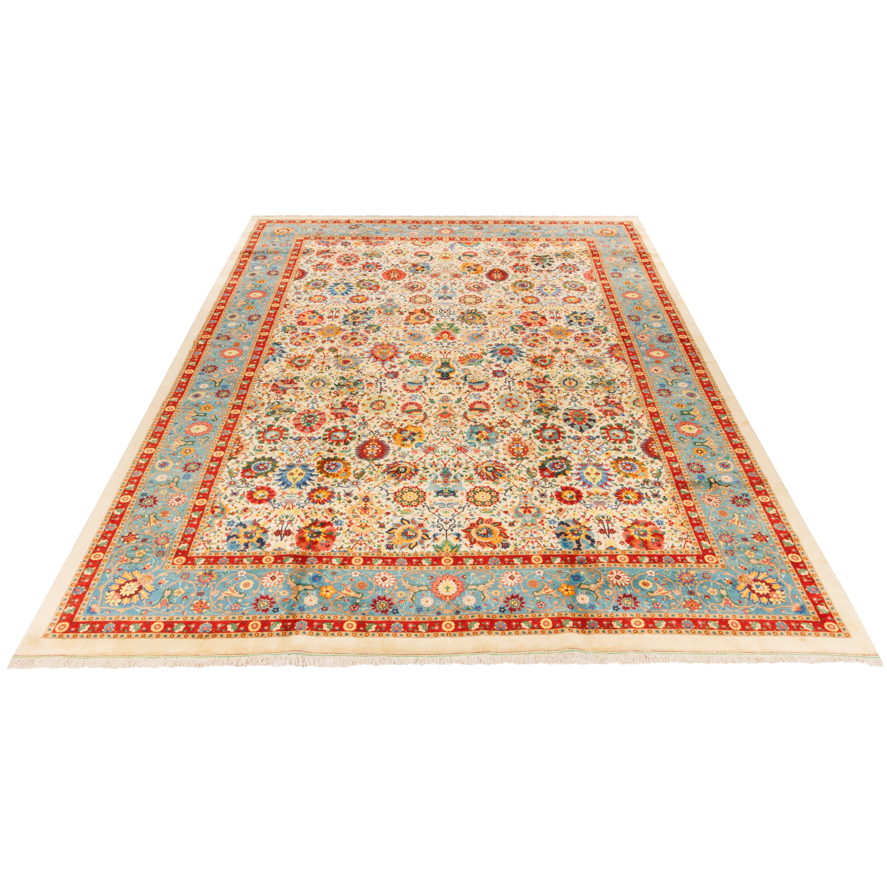 Varamin Handmade Carpet — Afshan | Wool / Cotton Warp | 365 × 485 cm | SKU 11700696