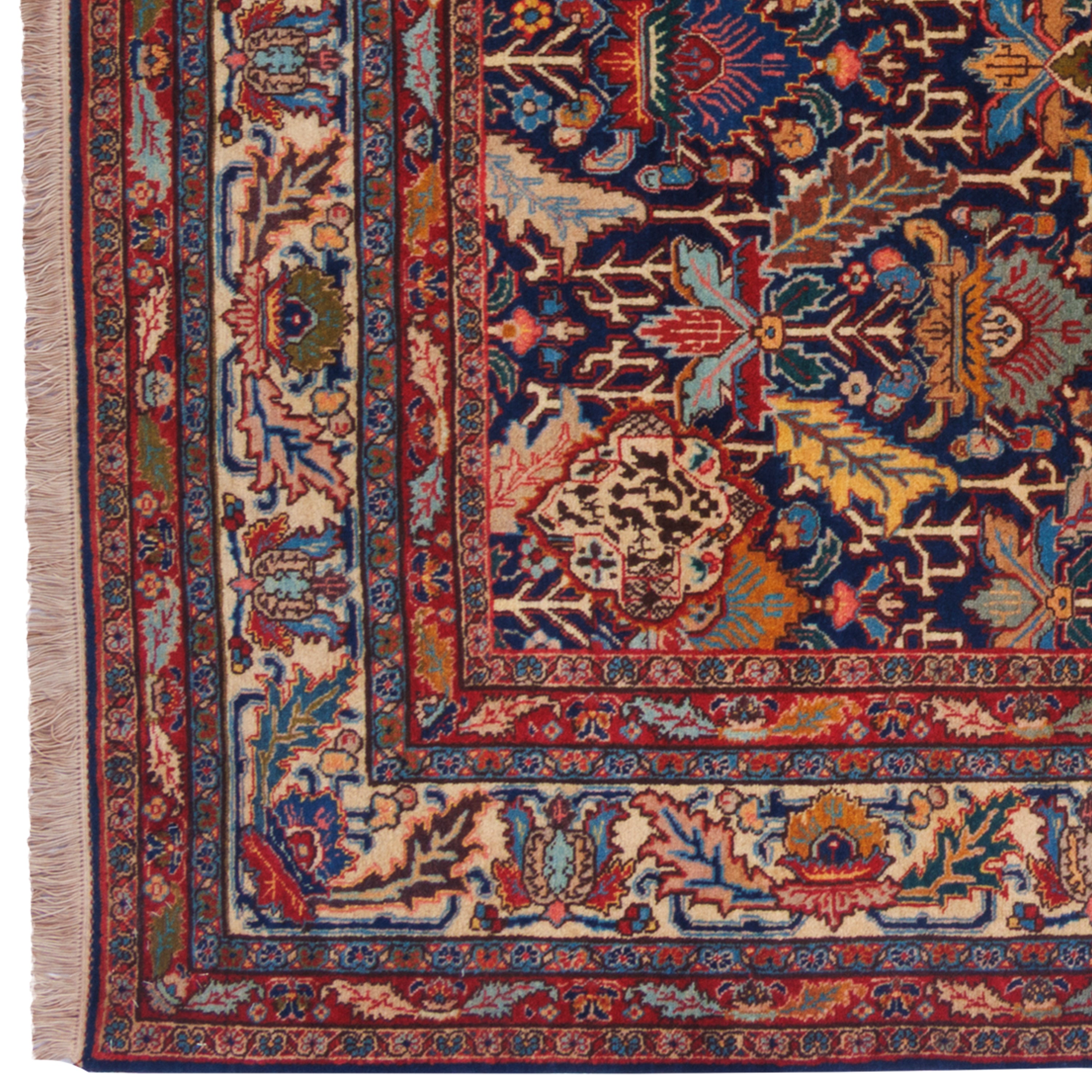 Tabriz Handmade Carpet — Toranj-dar | Wool / Cotton Warp | 143 × 185 cm | SKU 10200019