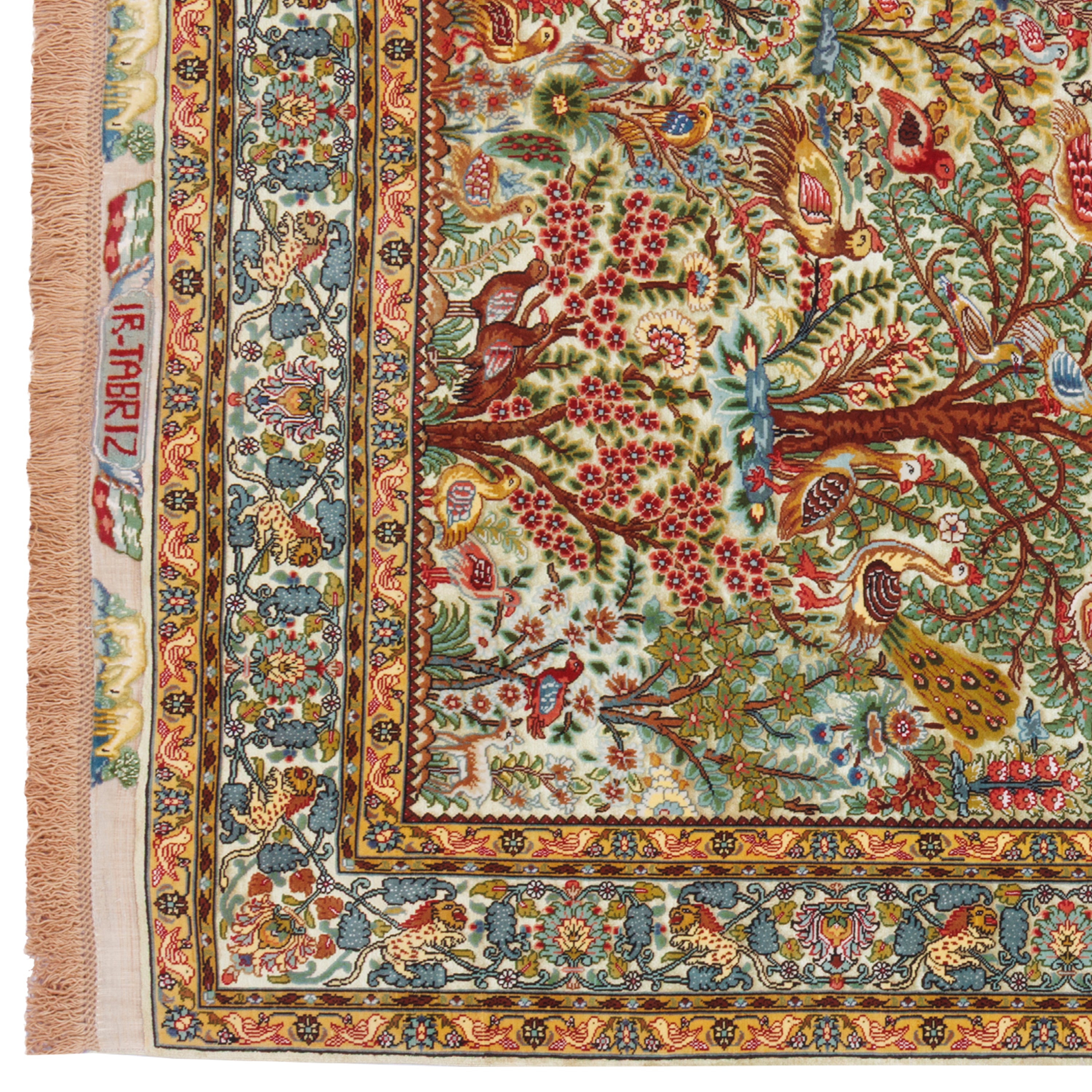 Tabriz Handmade Carpet — Derakht | Silk Pile / Wool Warp | 150 × 205 cm | SKU 10300052