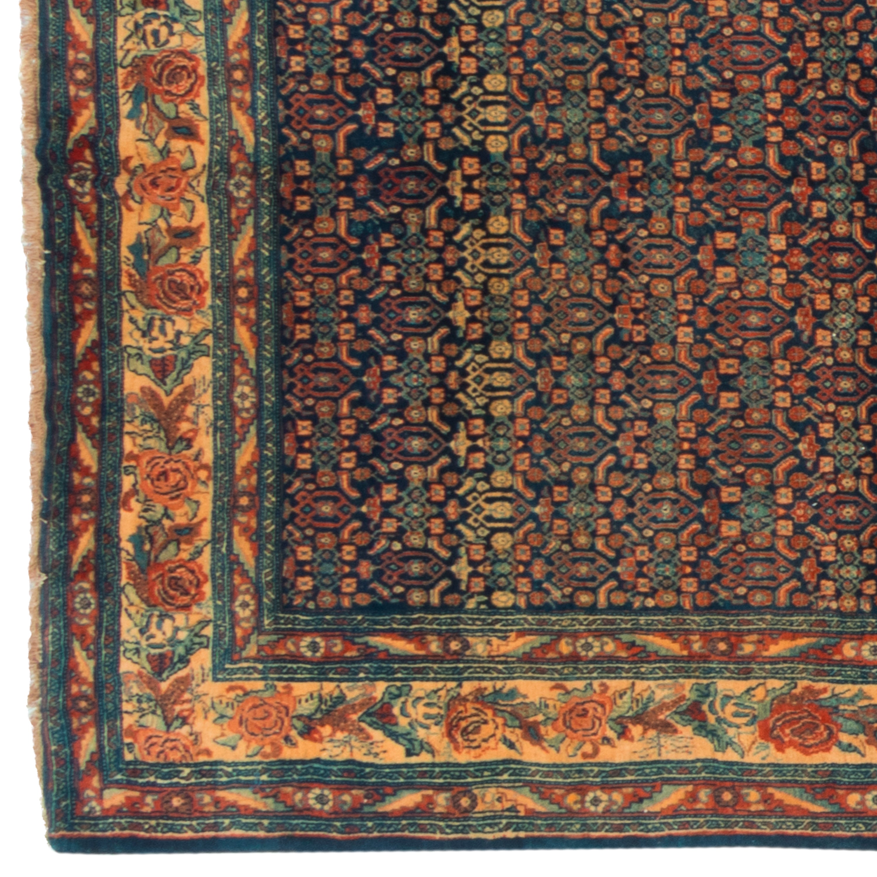 سجادة سنندج يدوية — ساراسار | صوف / سداة قطنية | 200 × 540 سم | SKU 11000151