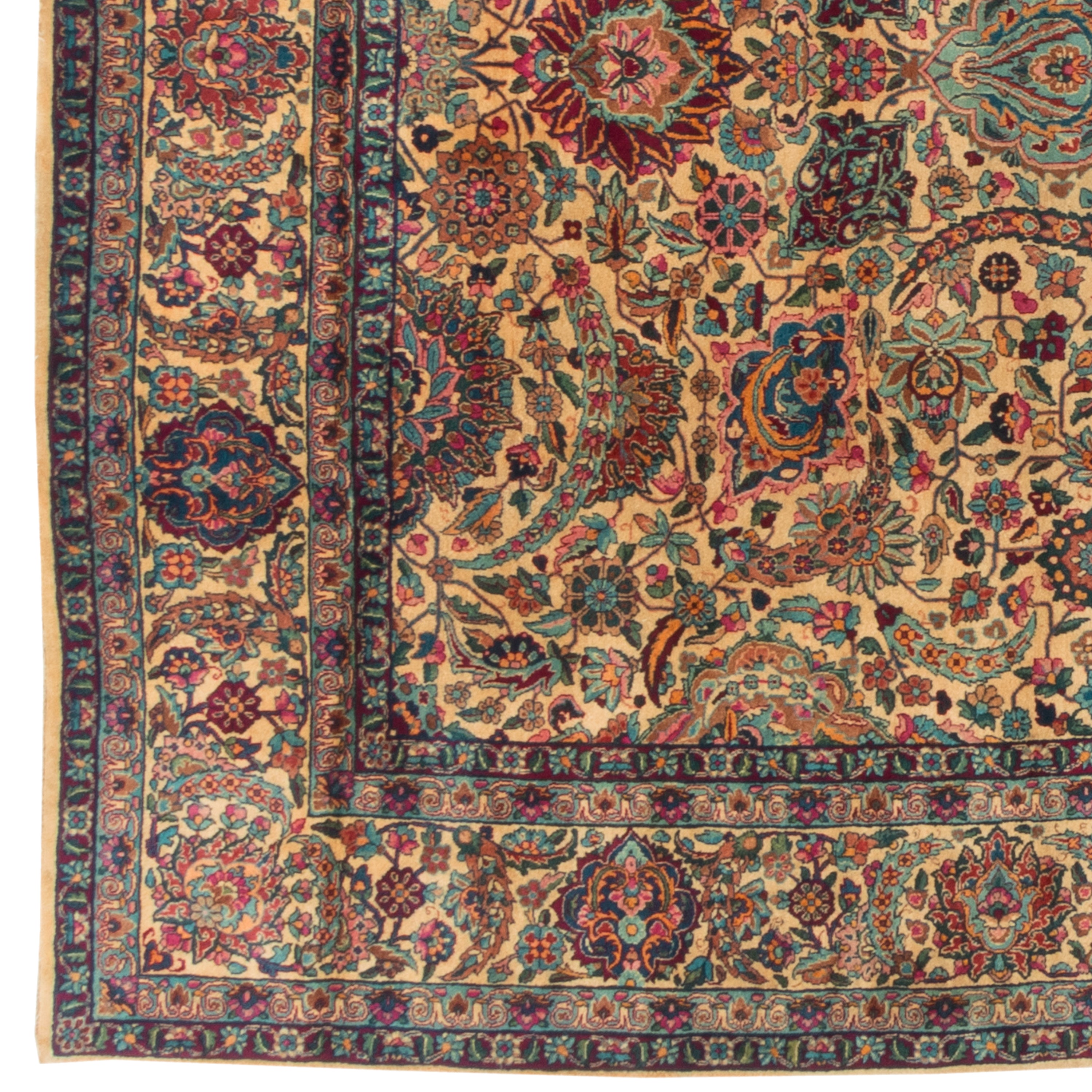 Kerman Handmade Carpet — Afshan | Wool / Cotton Warp | 267 × 357 cm | SKU 10900154