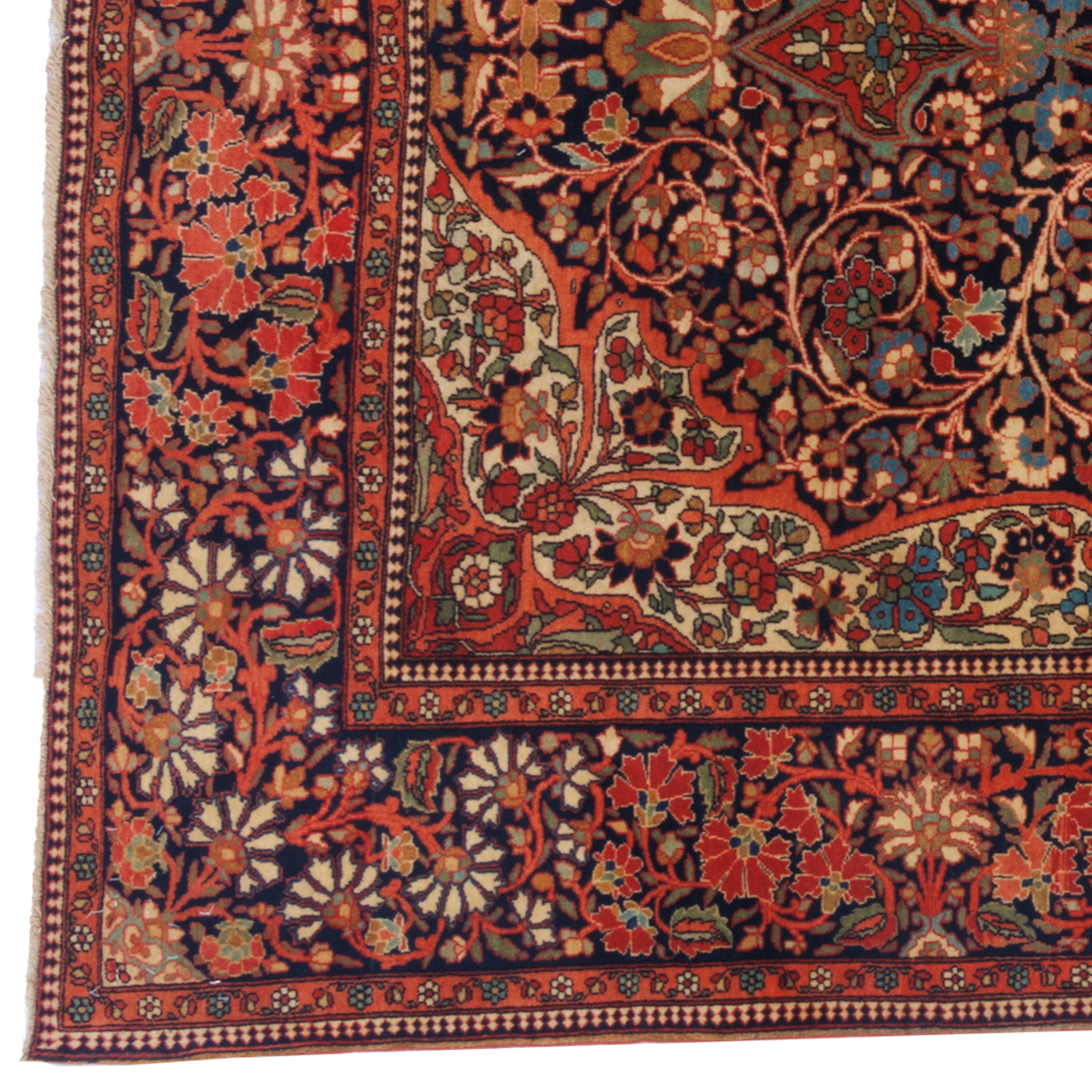 Kashan Handmade Carpet — Lachak Toranj | Wool / Cotton Warp | 134 × 198 cm | SKU 10200039