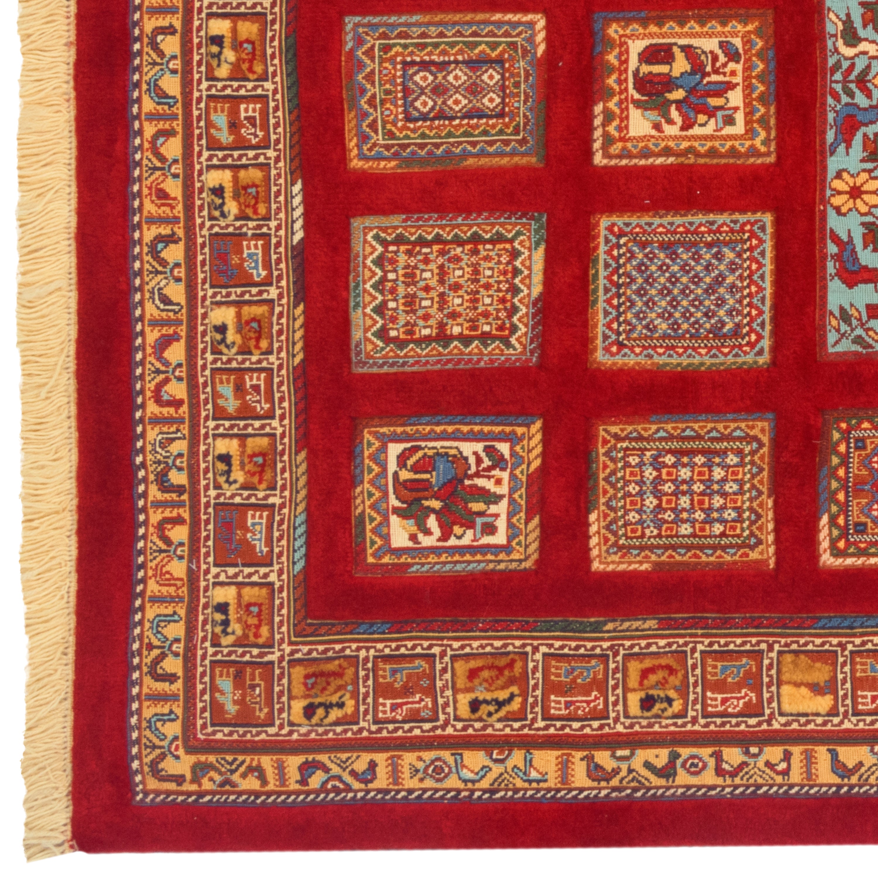 سجادة كيليم سرجان المصنوعة يدويًا — خشتي | صوف بالكامل | 112 × 160 سم | SKU 40100286