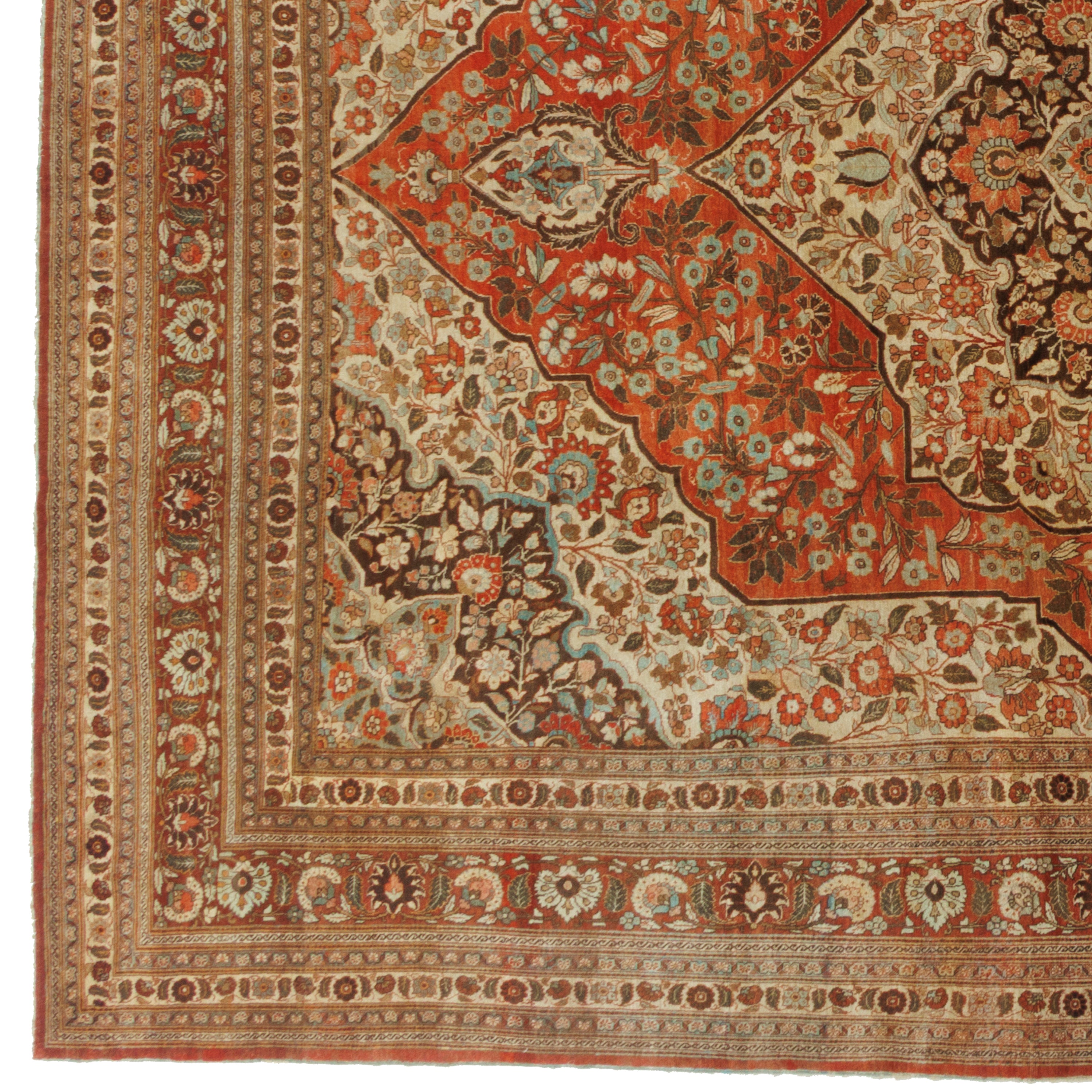 سجادة تبريز يدوية — لشك ترنج | صوف / سداة قطنية | 335 × 462 سم | SKU 11500129