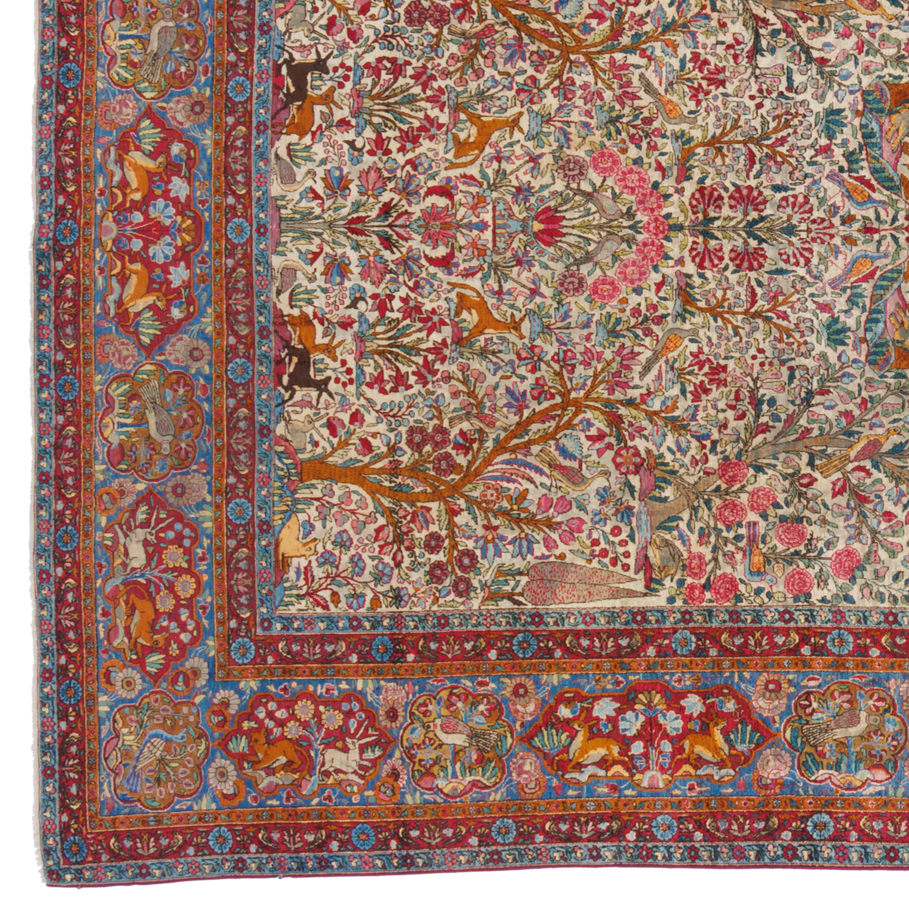 Kashan Handmade Carpet — Sarasar | Full Silk (Suf) | 200 × 308 cm | SKU 10600100