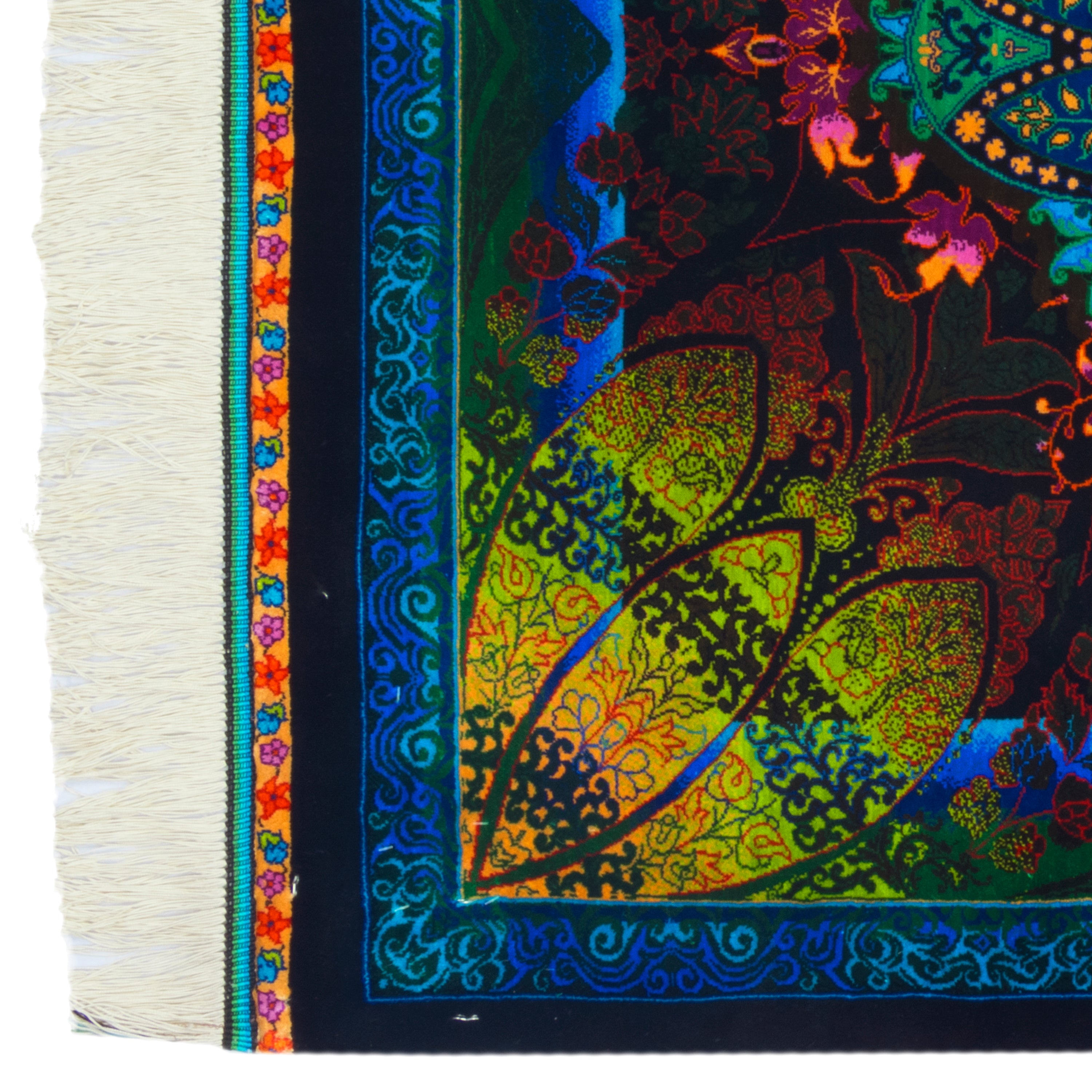 سجادة قم اليدوية - ترنج دار | حرير بالكامل | 80 × 120 سم | رمز المنتج 10000248