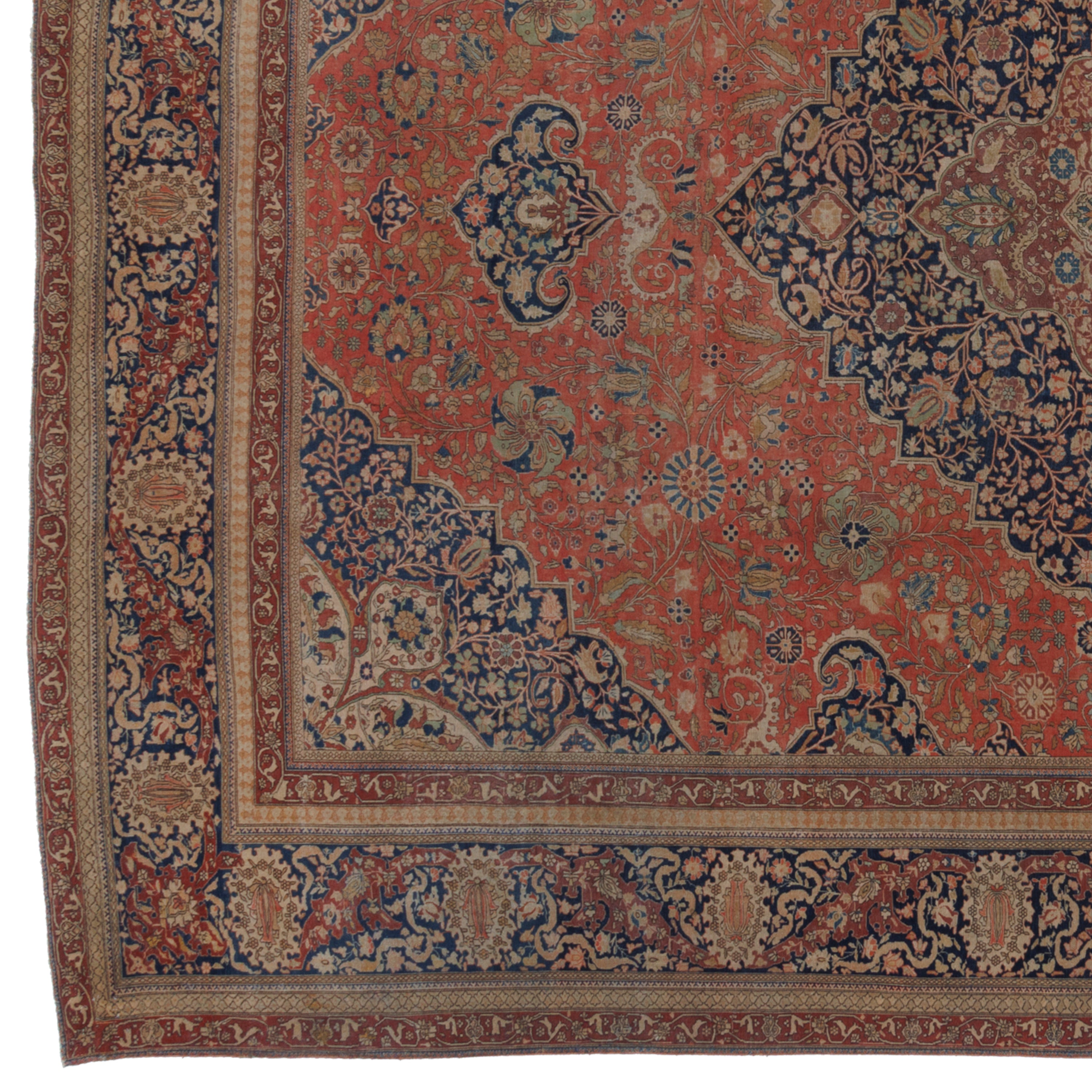 Kashan Handmade Carpet — Lachak Toranj | Wool / Cotton Warp | 320 × 430 cm | SKU 11300107