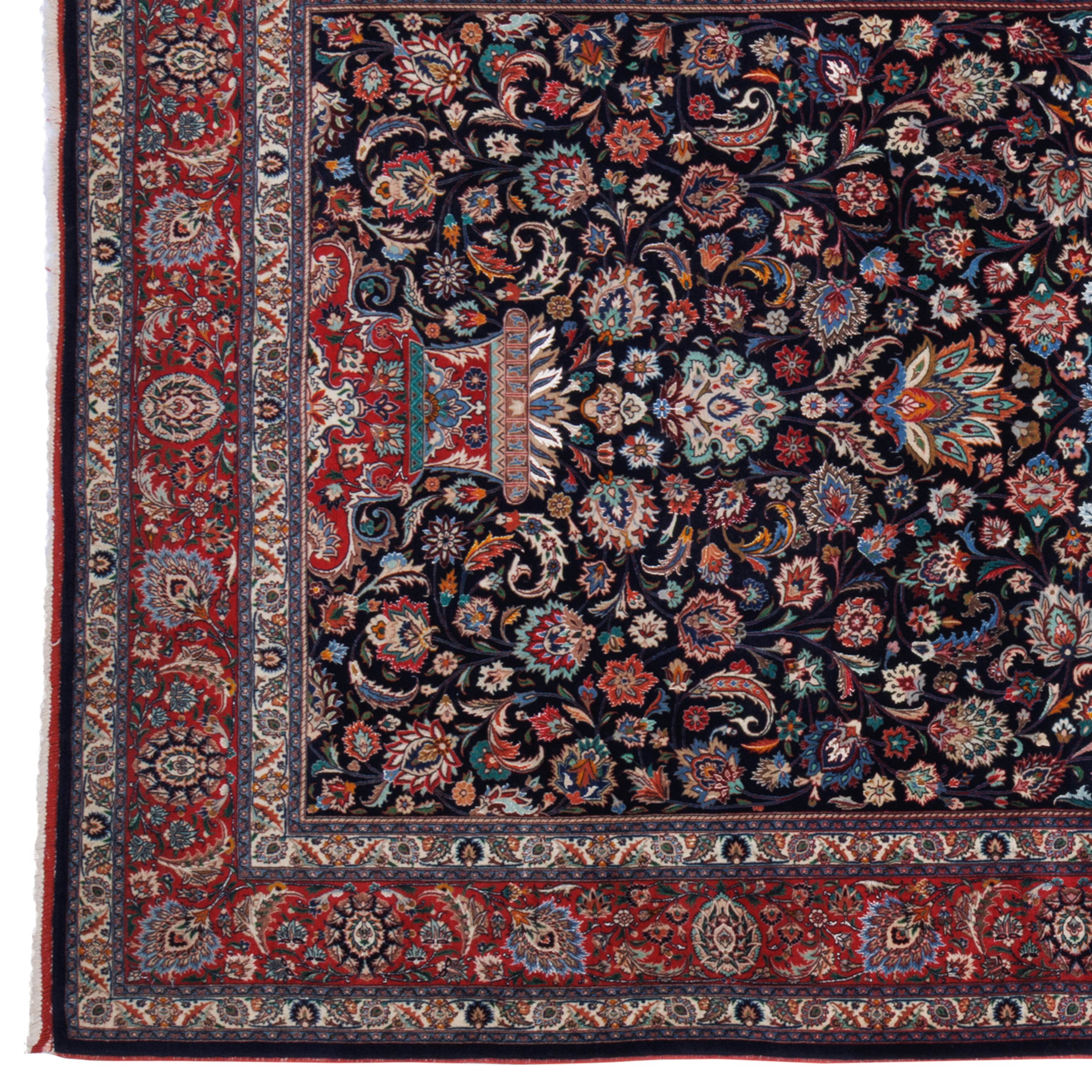 Mashhad Handmade Carpet — Sarasar | Silk Pile / Silk Warp | 150 × 220 cm | SKU 10300053
