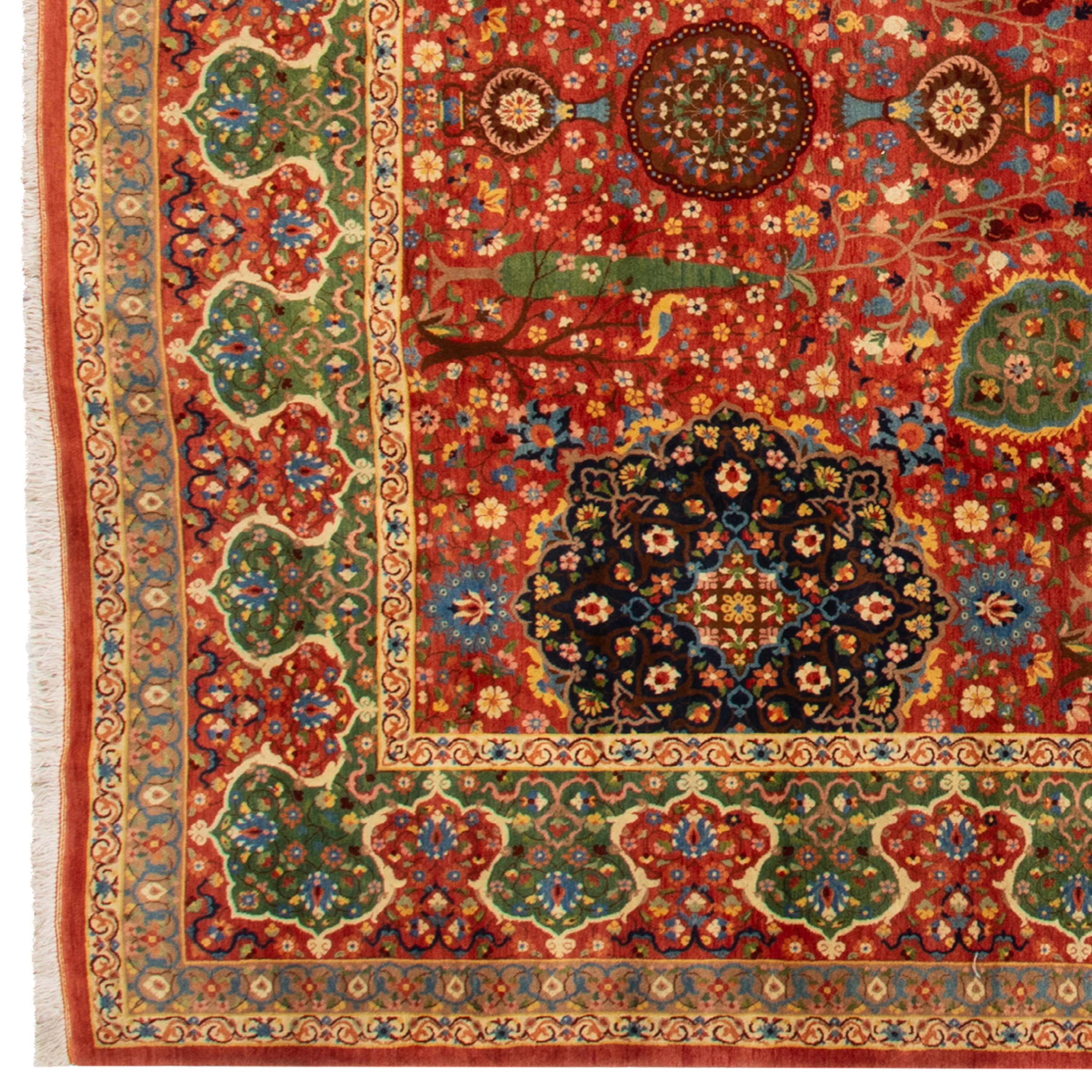 سجادة ورامين يدوية - ترنجدار | صوف / سداة قطنية | 303 × 405 سم | رقم المنتج 11200143