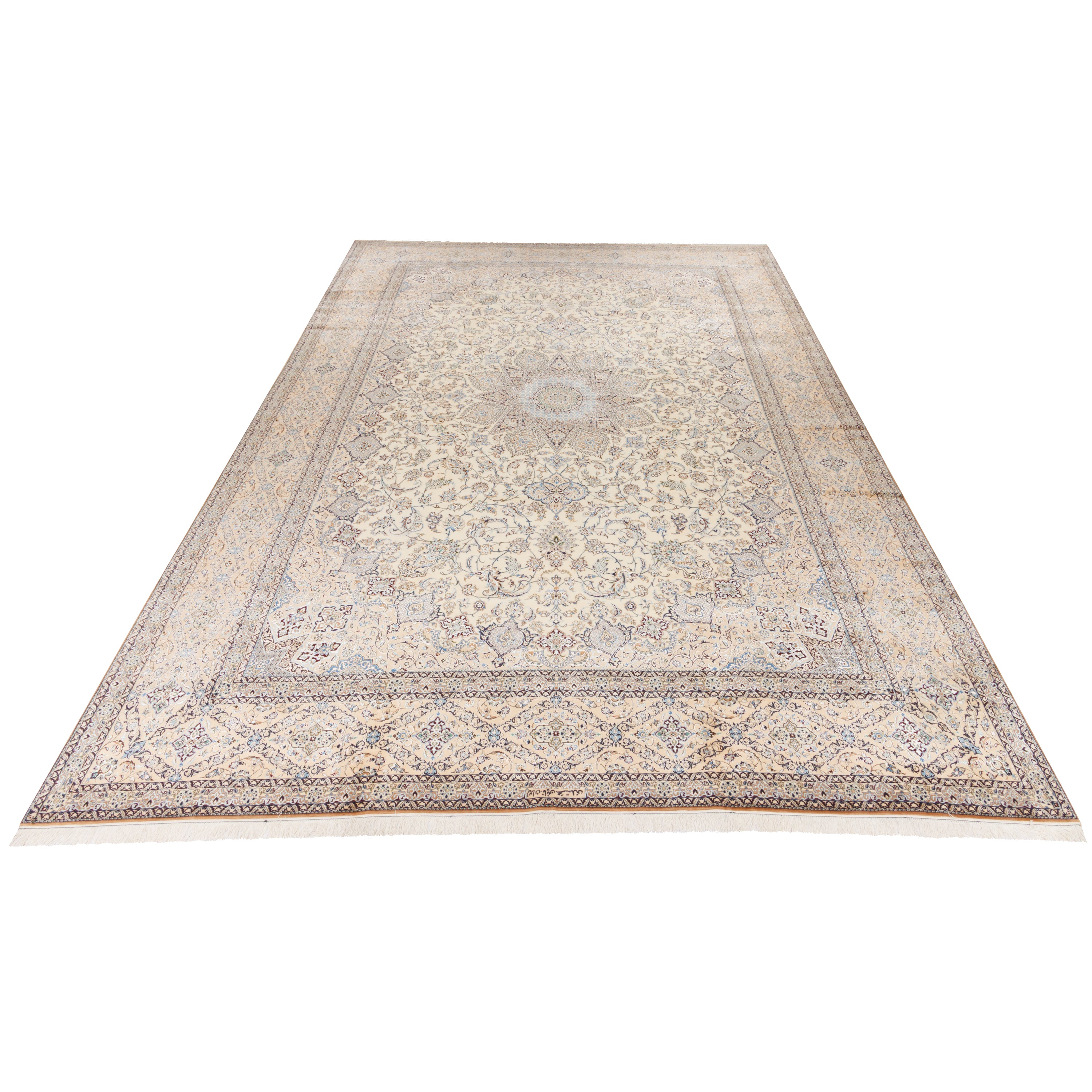 Nain Handmade Carpet — Lachak Toranj | Silk Pile / Cotton Warp | 350 × 455 cm | SKU 11500700