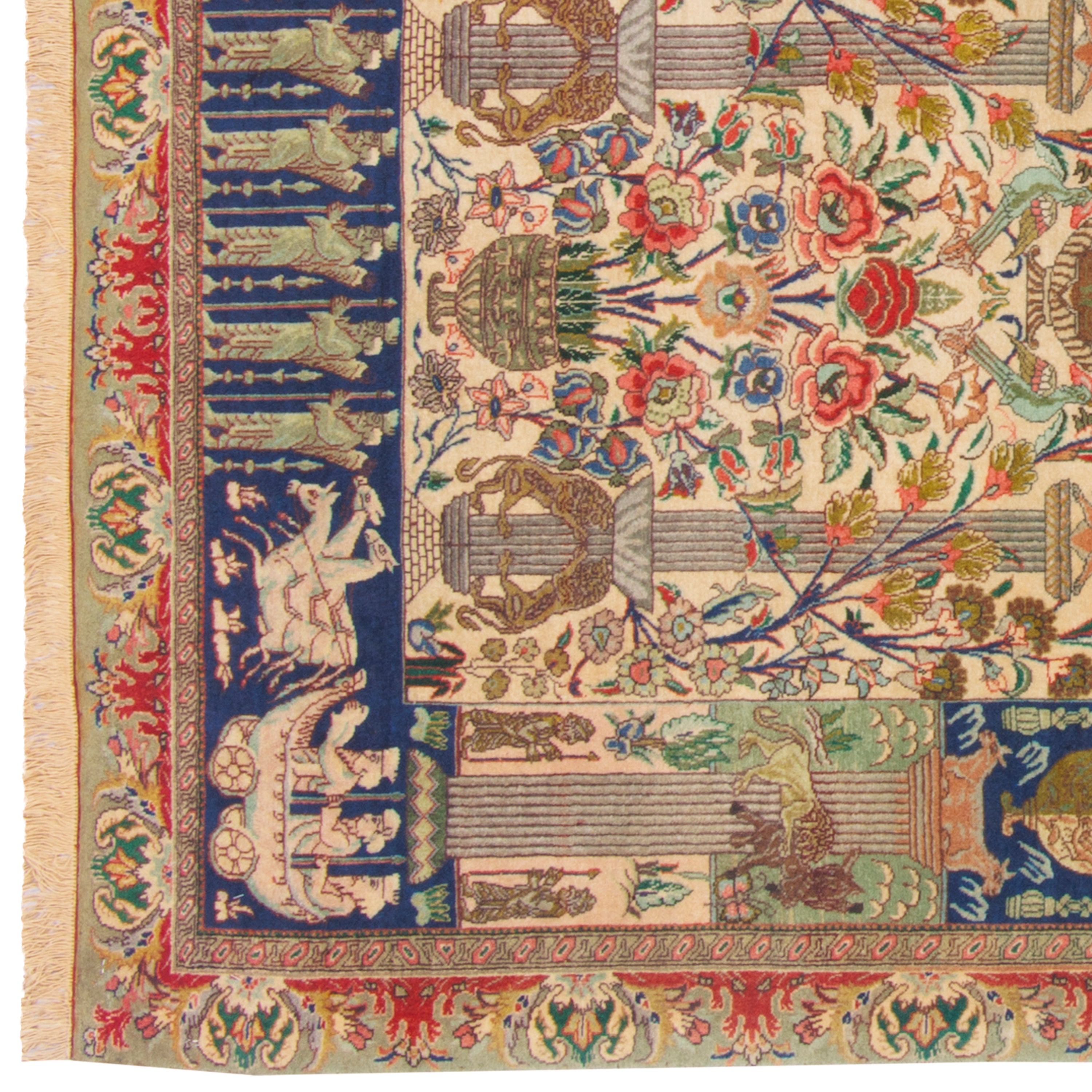 Tabriz Handmade Carpet — Mehrabi | Wool / Cotton Warp | 100 × 145 cm | SKU 10100017