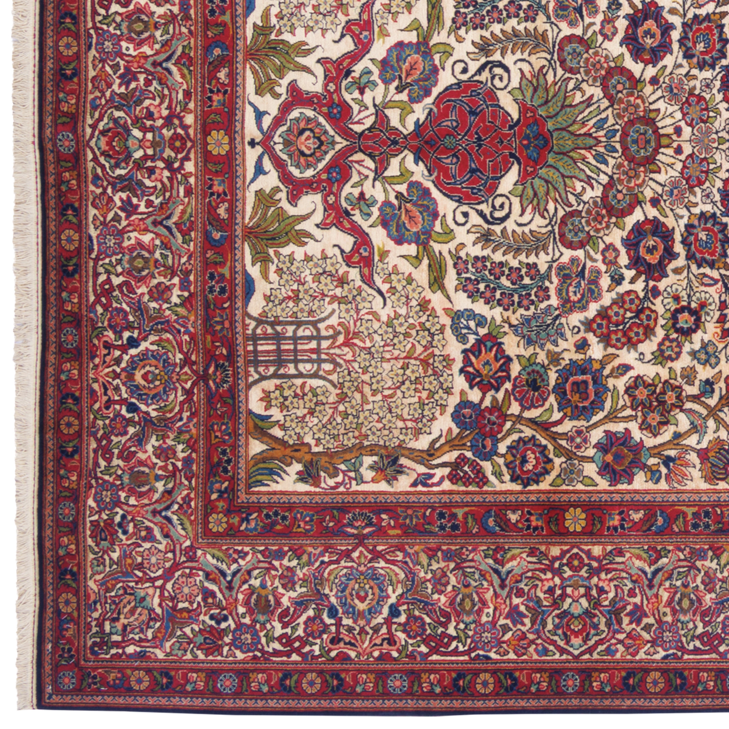 Kashan Handmade Carpet — Goldani | Wool / Cotton Warp | 138 × 197 cm | SKU 10200003