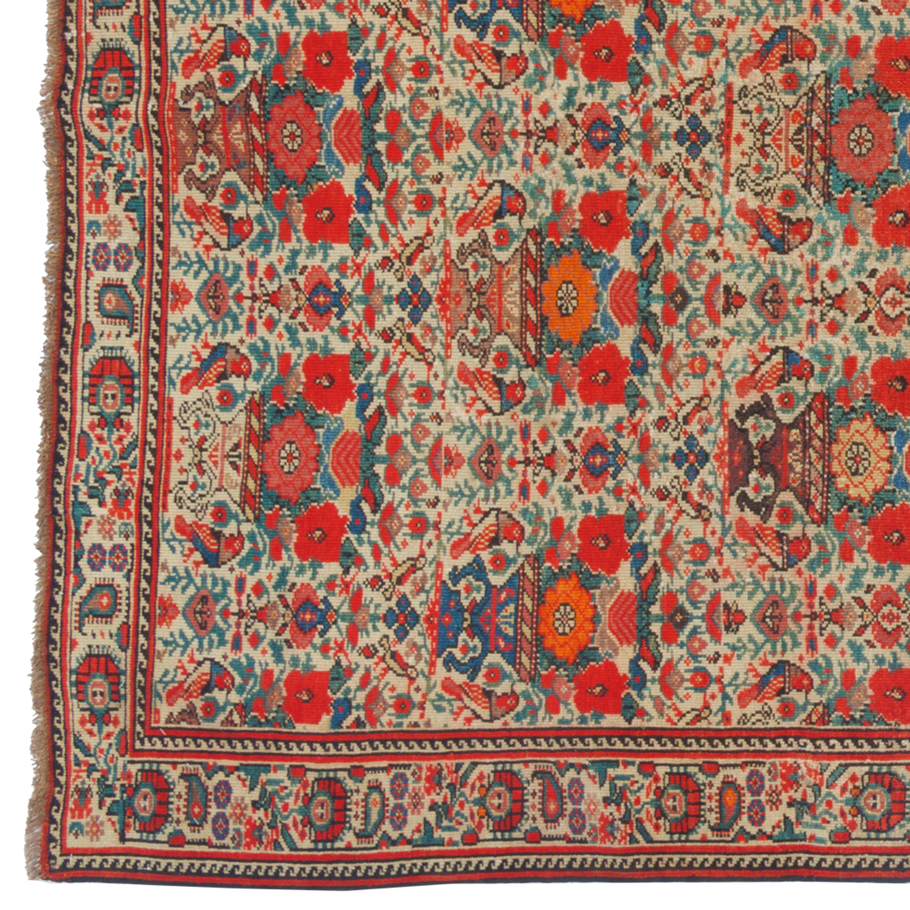 سجاد فرحان يدوي الصنع — ساراسار | صوف / قطن السدى | 124 × 190 سم | رمز المنتج 10200033