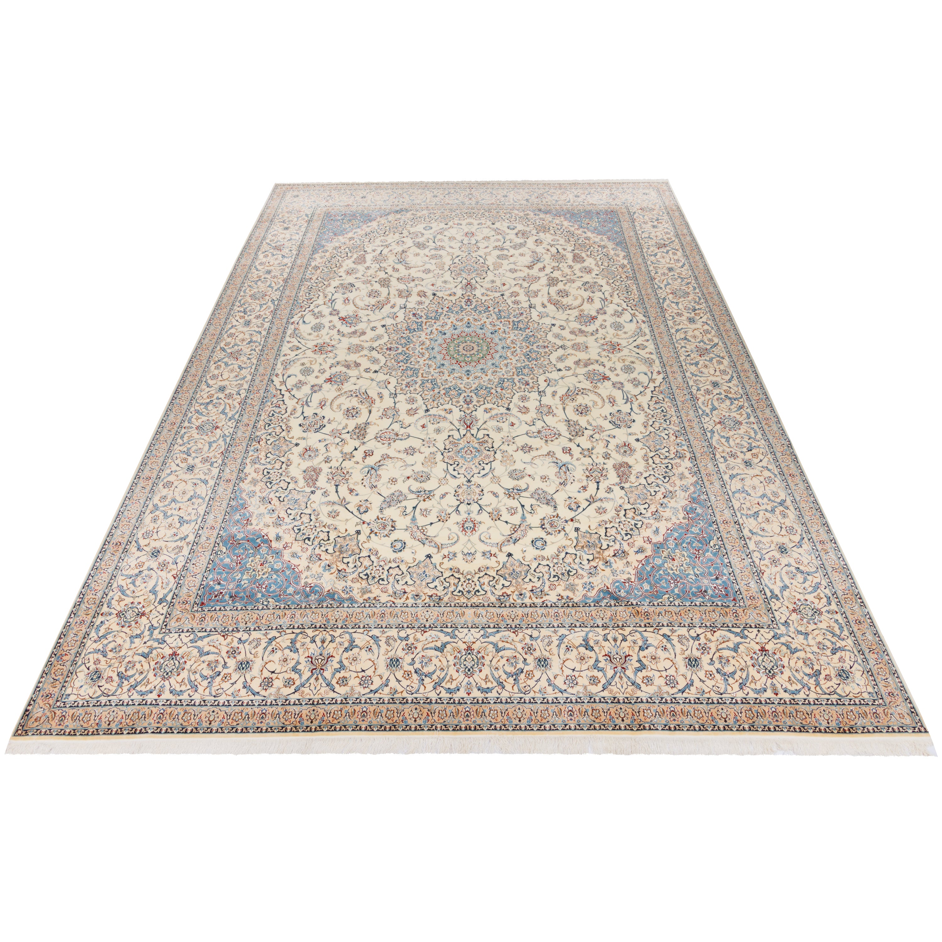 Nain Handmade Carpet — Lachak Toranj | Silk Pile / Cotton Warp | 358 × 482 cm | SKU 11700702