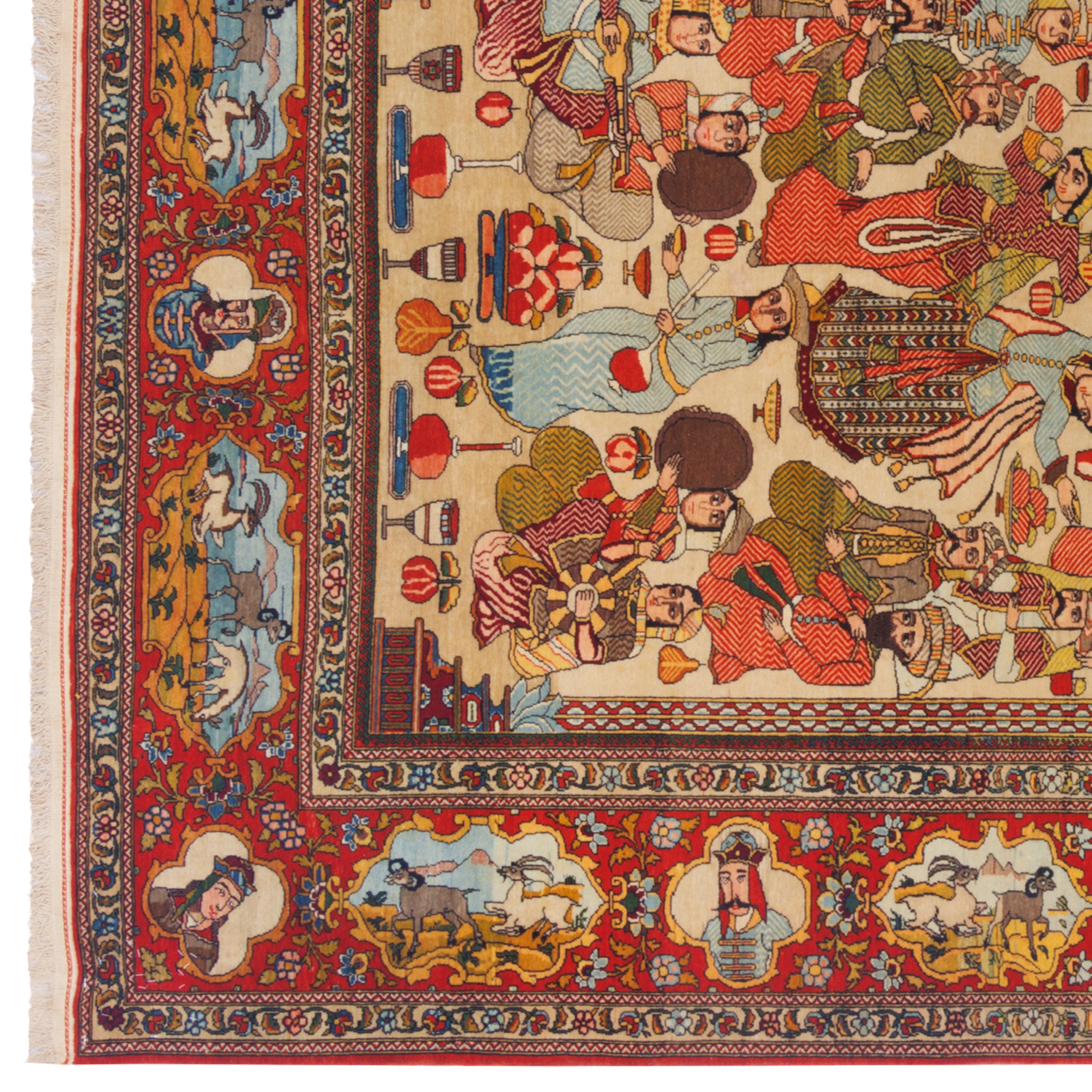 Isfahan Handmade Carpet — Sarasar | Wool / Cotton Warp | 130 × 200 cm | SKU 10200024