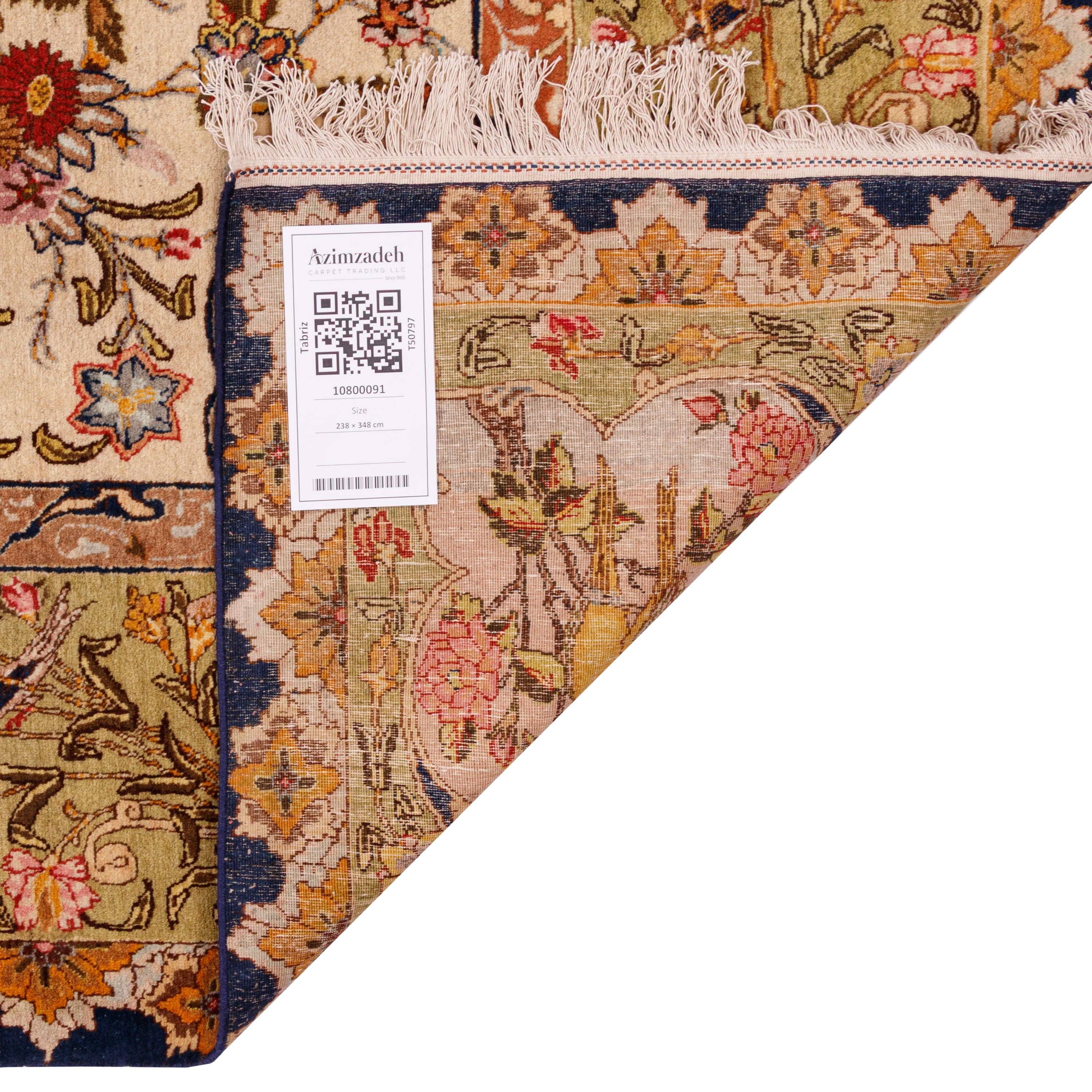 Tabriz Handmade Carpet — Sarasar | Wool / Cotton Warp | 238 × 348 cm | SKU 10800091