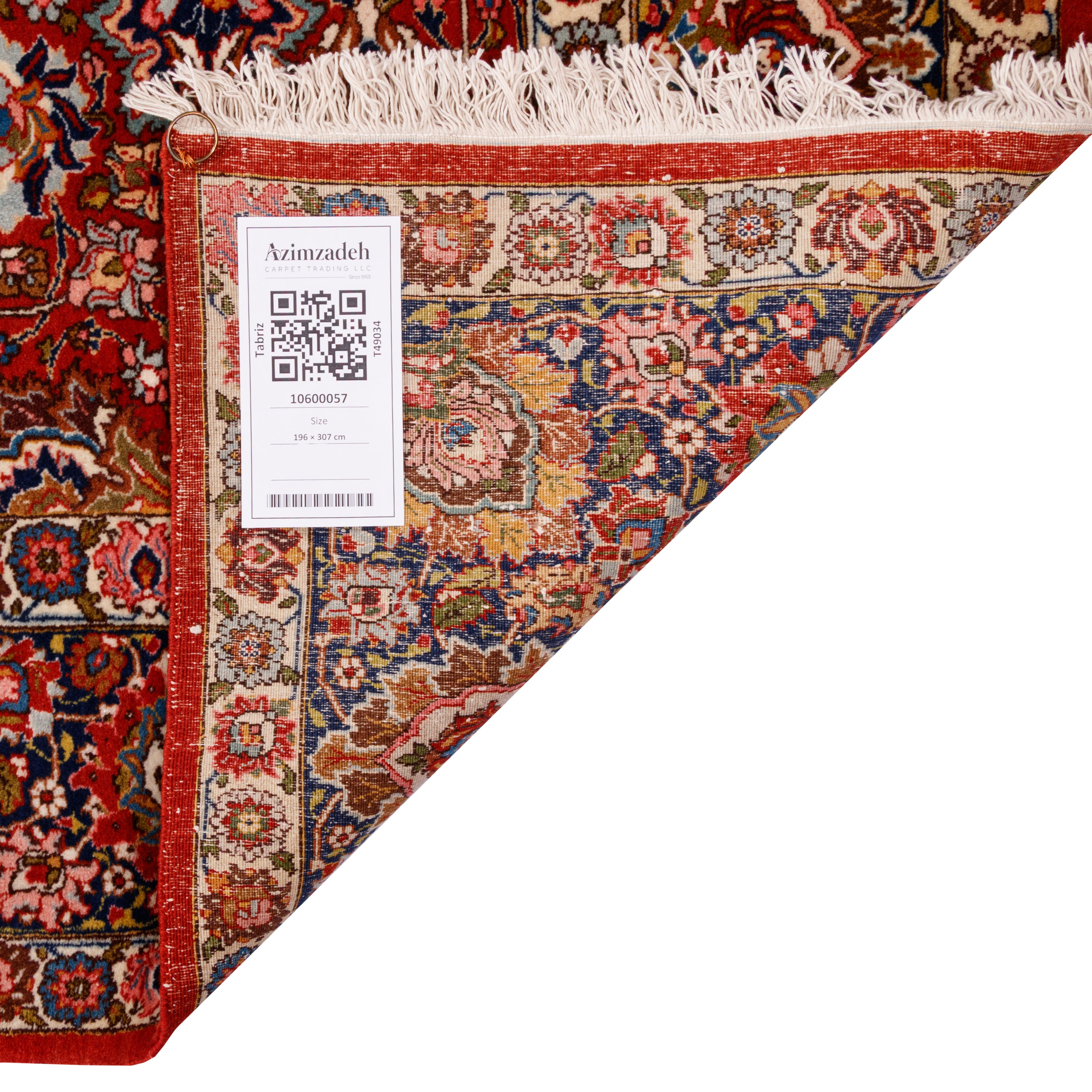 Tabriz Handmade Carpet — Afshan | Wool / Cotton Warp | 196 × 307 cm | SKU 10600057