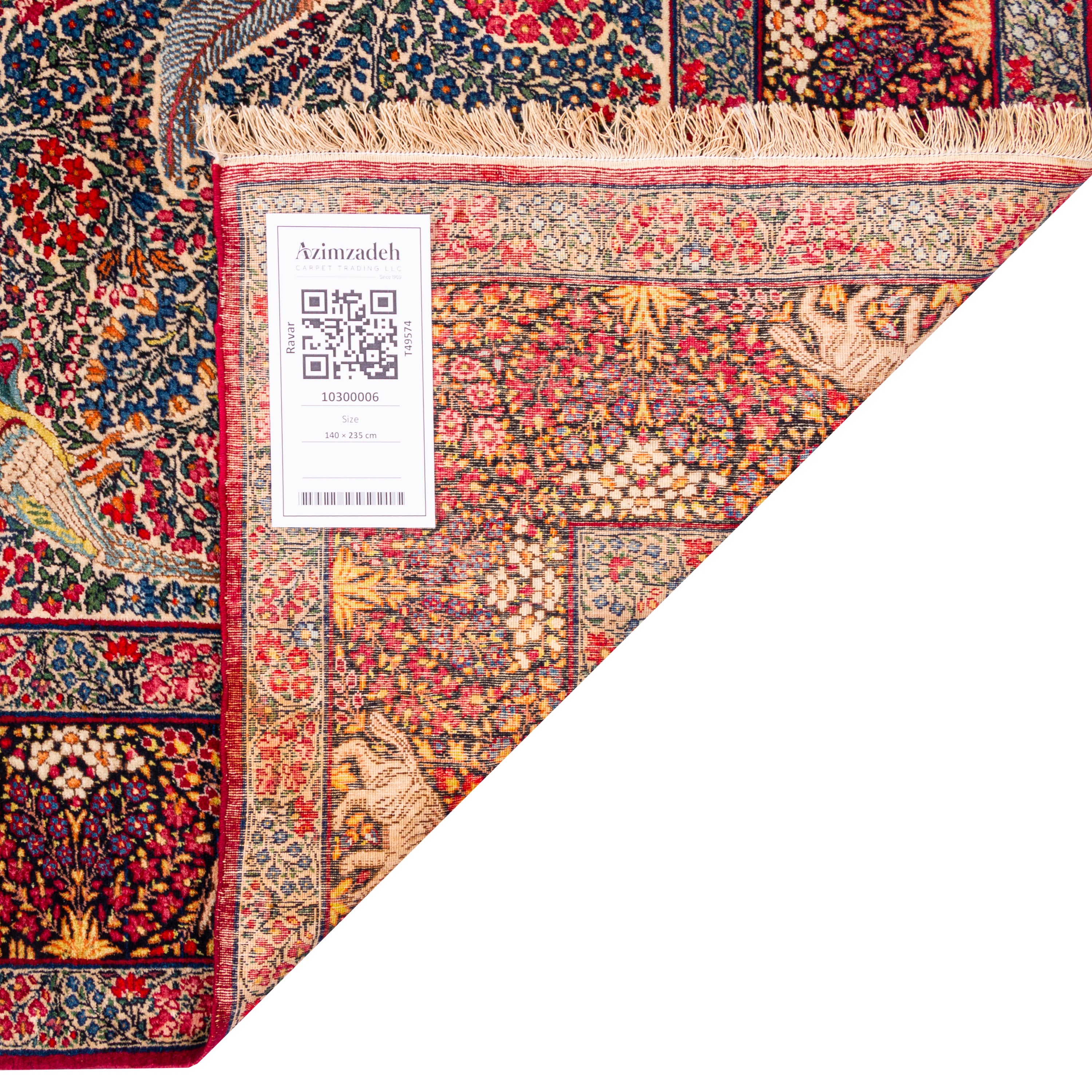 Ravar Handmade Carpet — Sarasar | Wool / Cotton Warp | 140 × 235 cm | SKU 10300006
