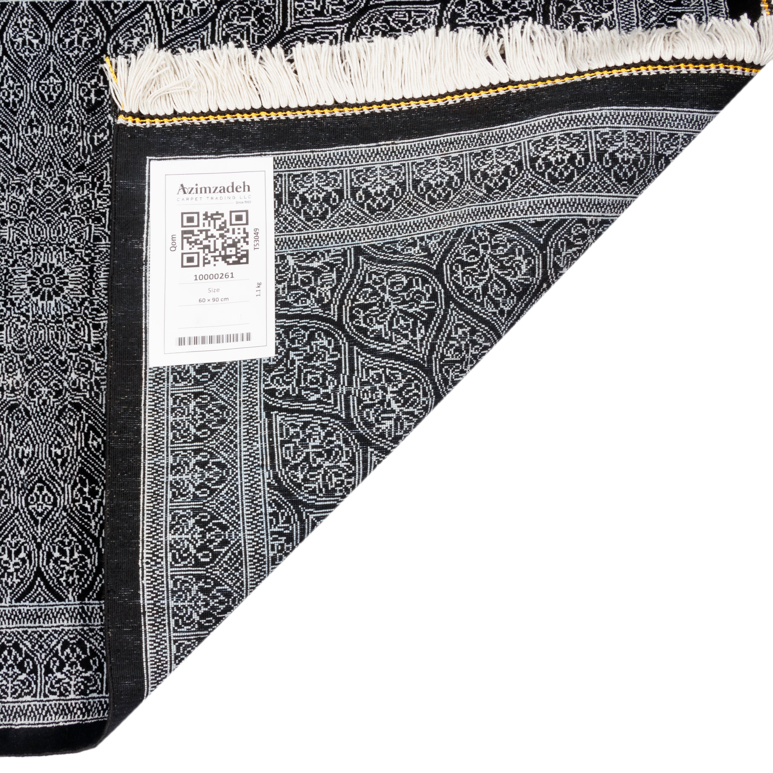 Qom Handmade Carpet — Gonbadi | Full Silk | 60 × 90 cm | SKU 10000261