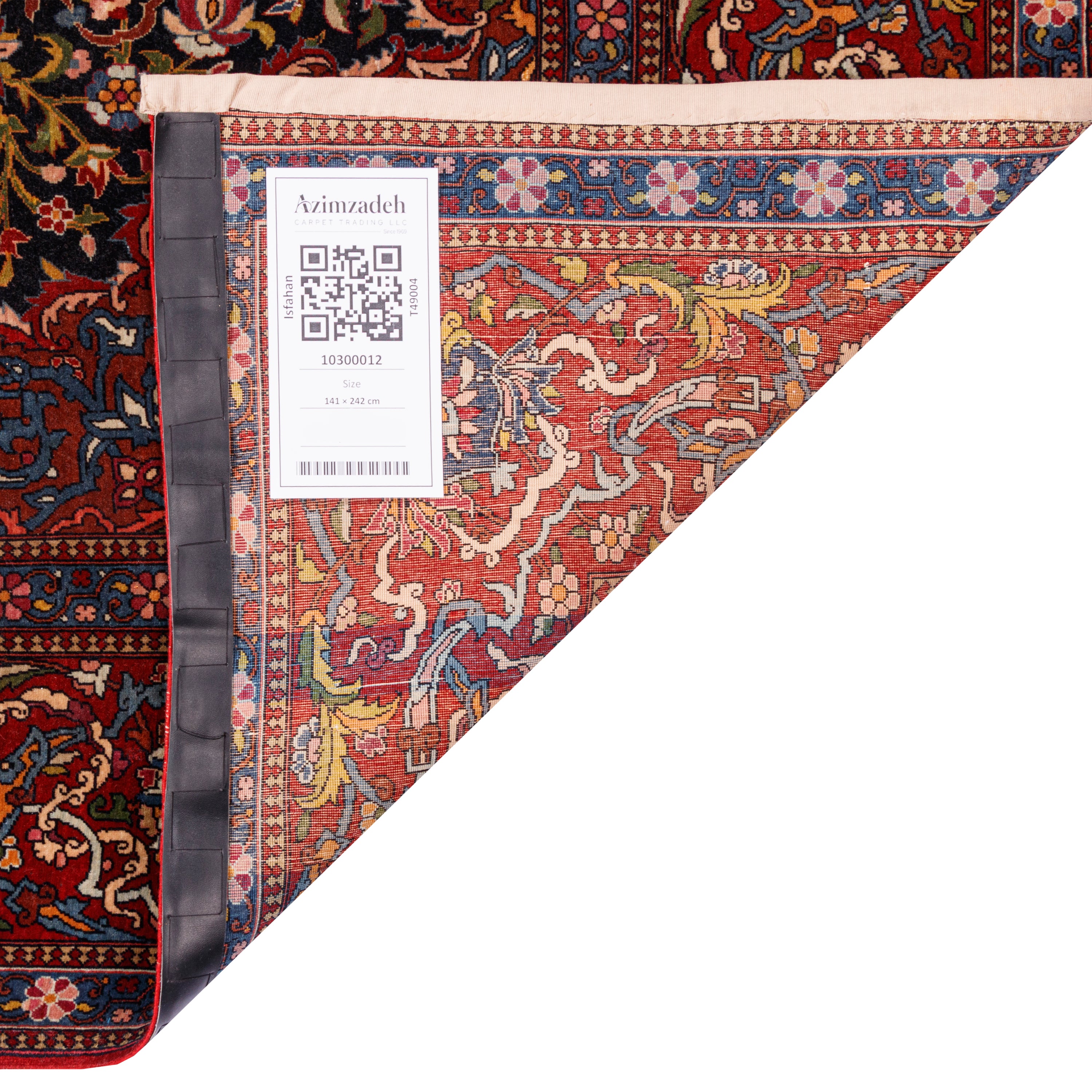 Isfahan Handmade Carpet — Lachak Toranj | Wool / Cotton Warp | 141 × 242 cm | SKU 10300012