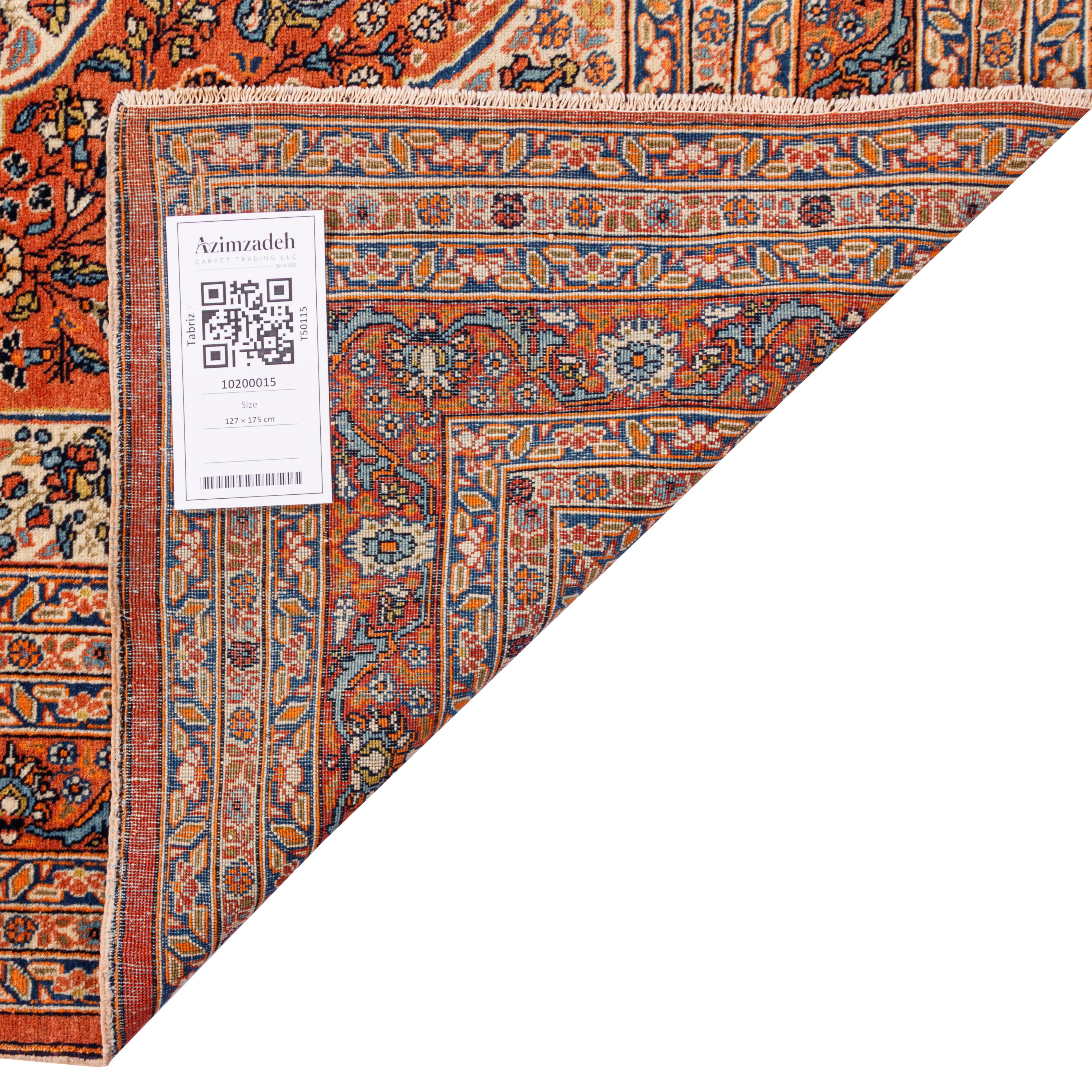 Tabriz Handmade Carpet — Lachak Toranj | Wool / Cotton Warp | 127 × 175 cm | SKU 10200015