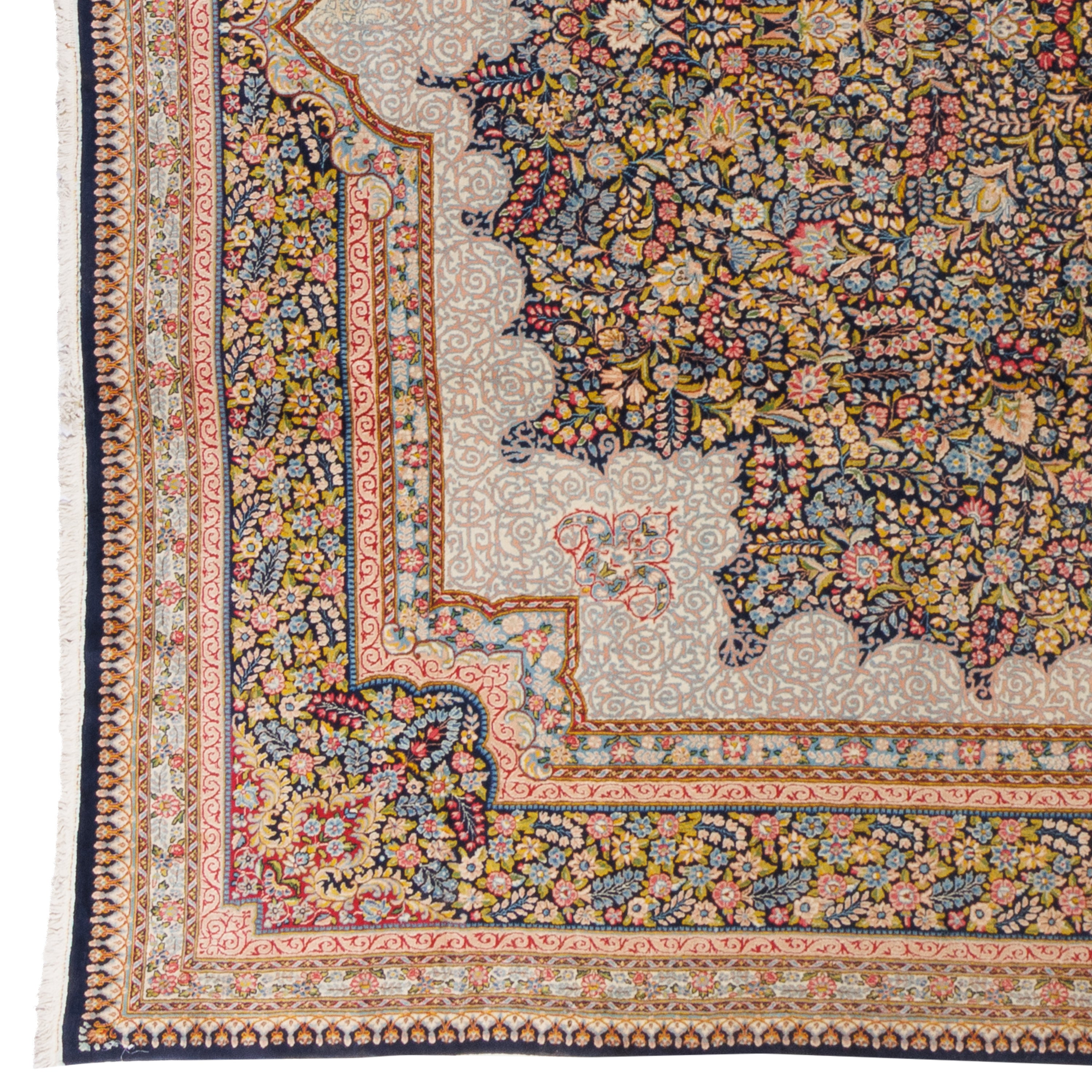 Kerman Handmade Carpet — Lachak Toranj | Wool / Cotton Warp | 395 × 625 cm | SKU 12400720
