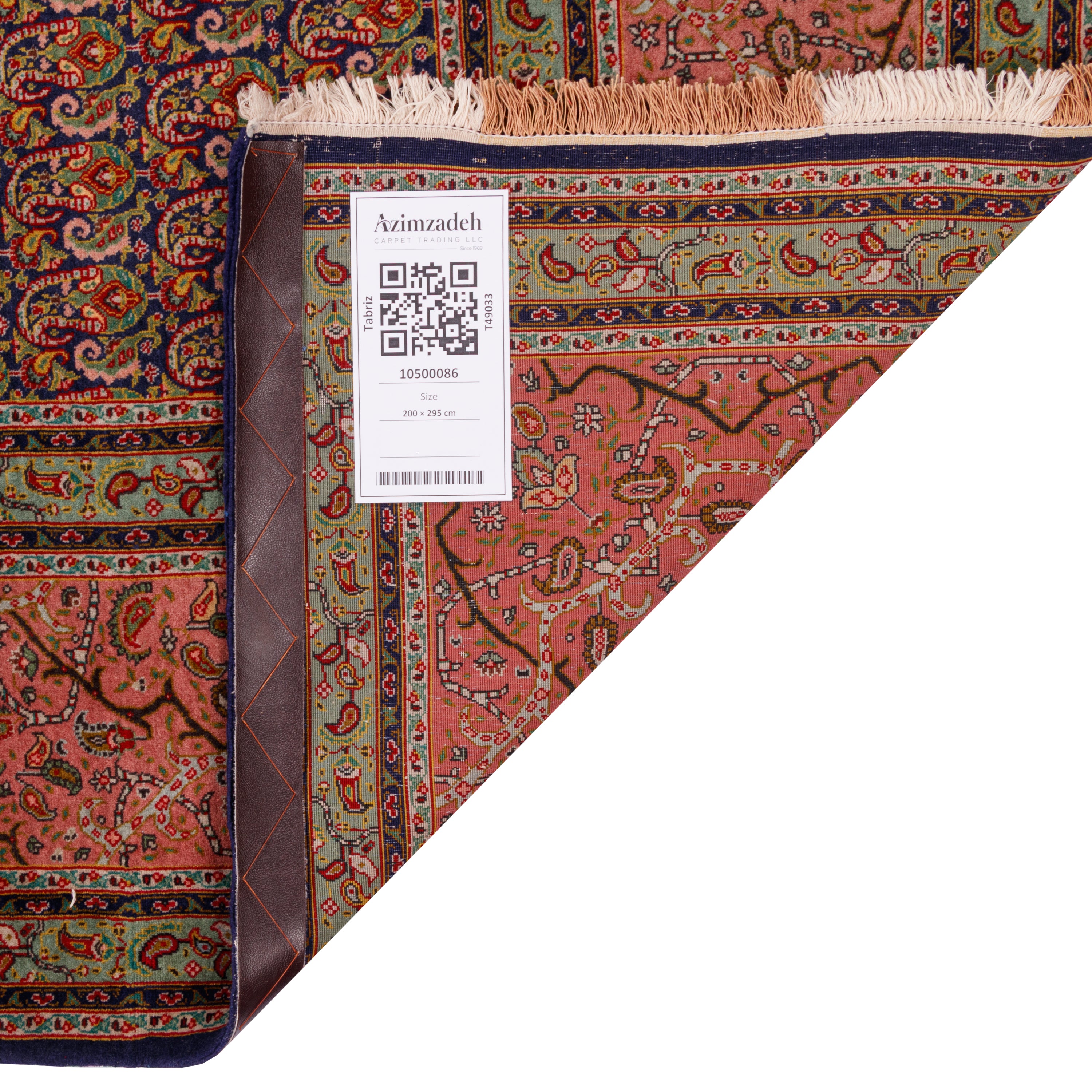 Tabriz Handmade Carpet — Sarasar | Wool / Silk Warp | 200 × 295 cm | SKU 10500086