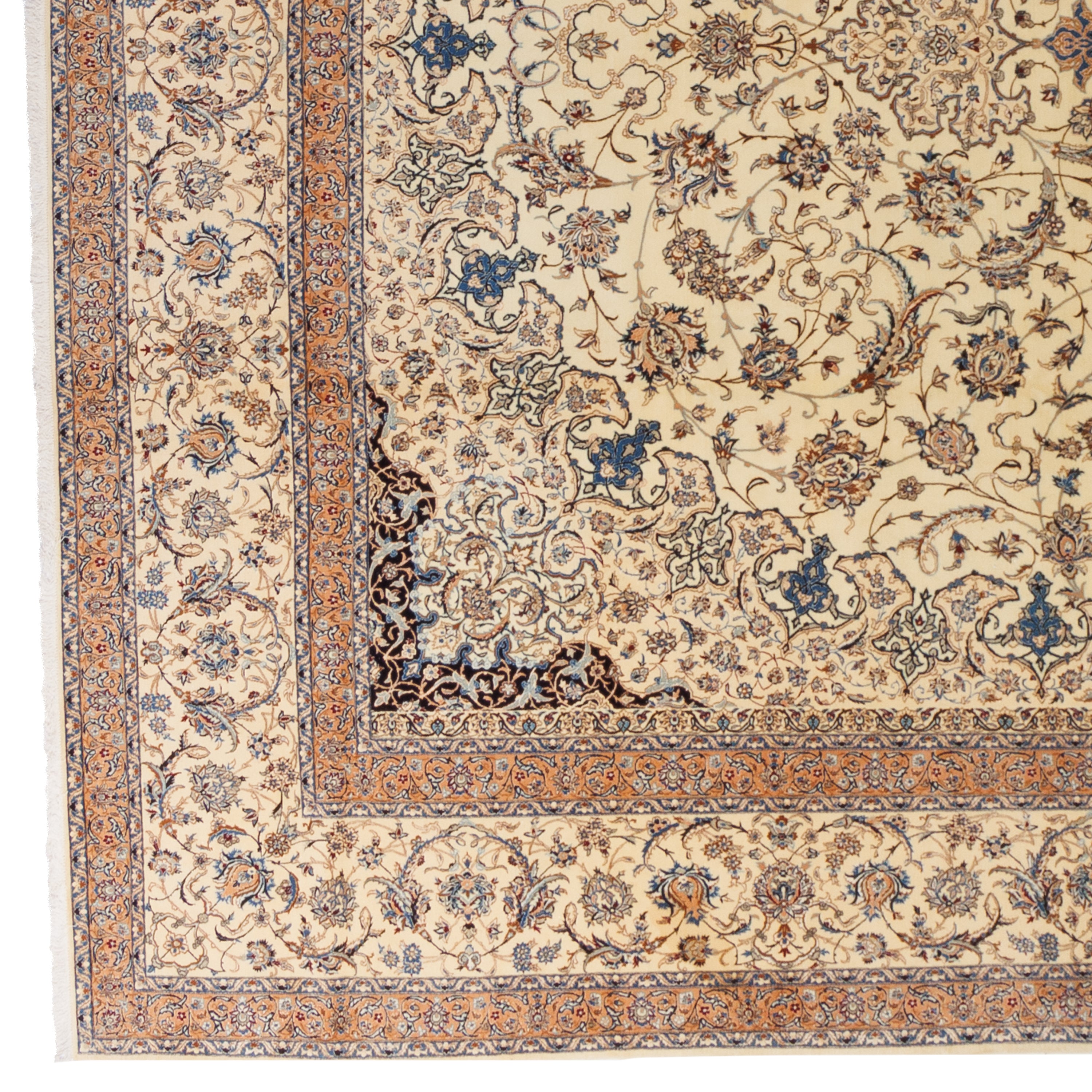 Nain Handmade Carpet — Lachak Toranj | Silk Pile / Cotton Warp | 387 × 591 cm | SKU 12200716